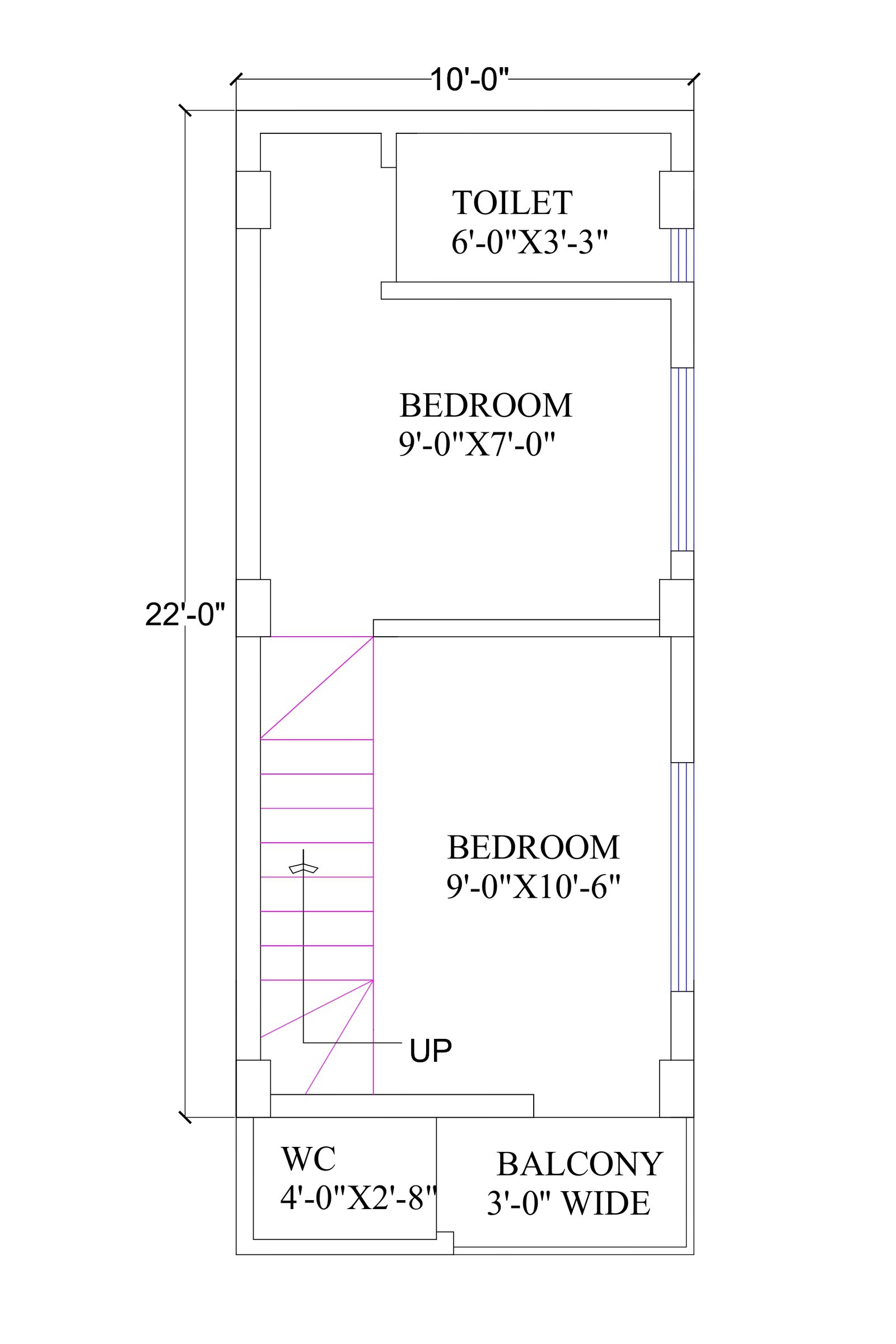 10x22-small-home-plan-second-floor-2511