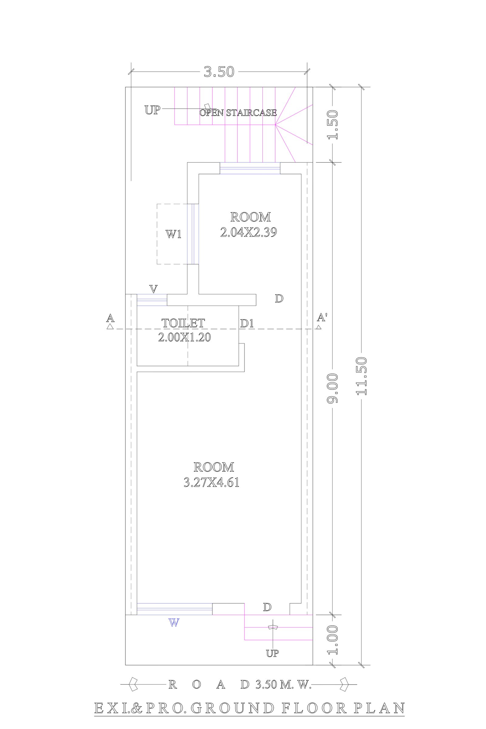 15x35 simple house design