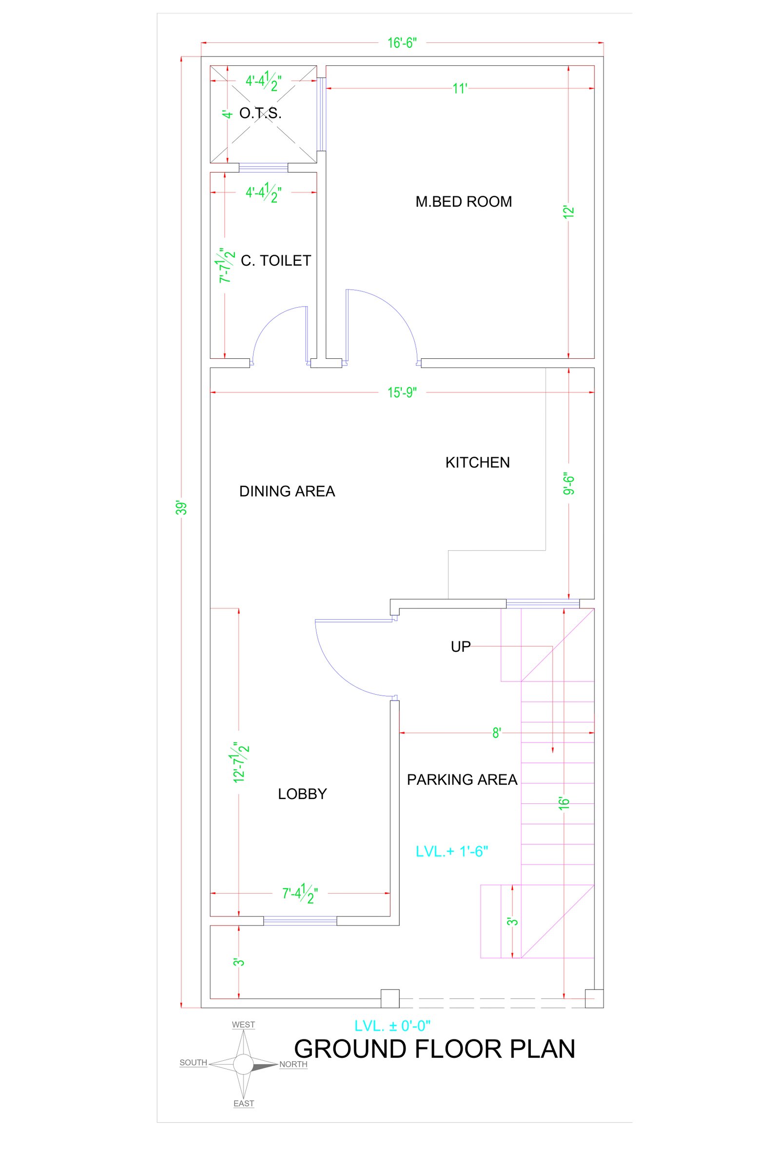 16x39 simple home design