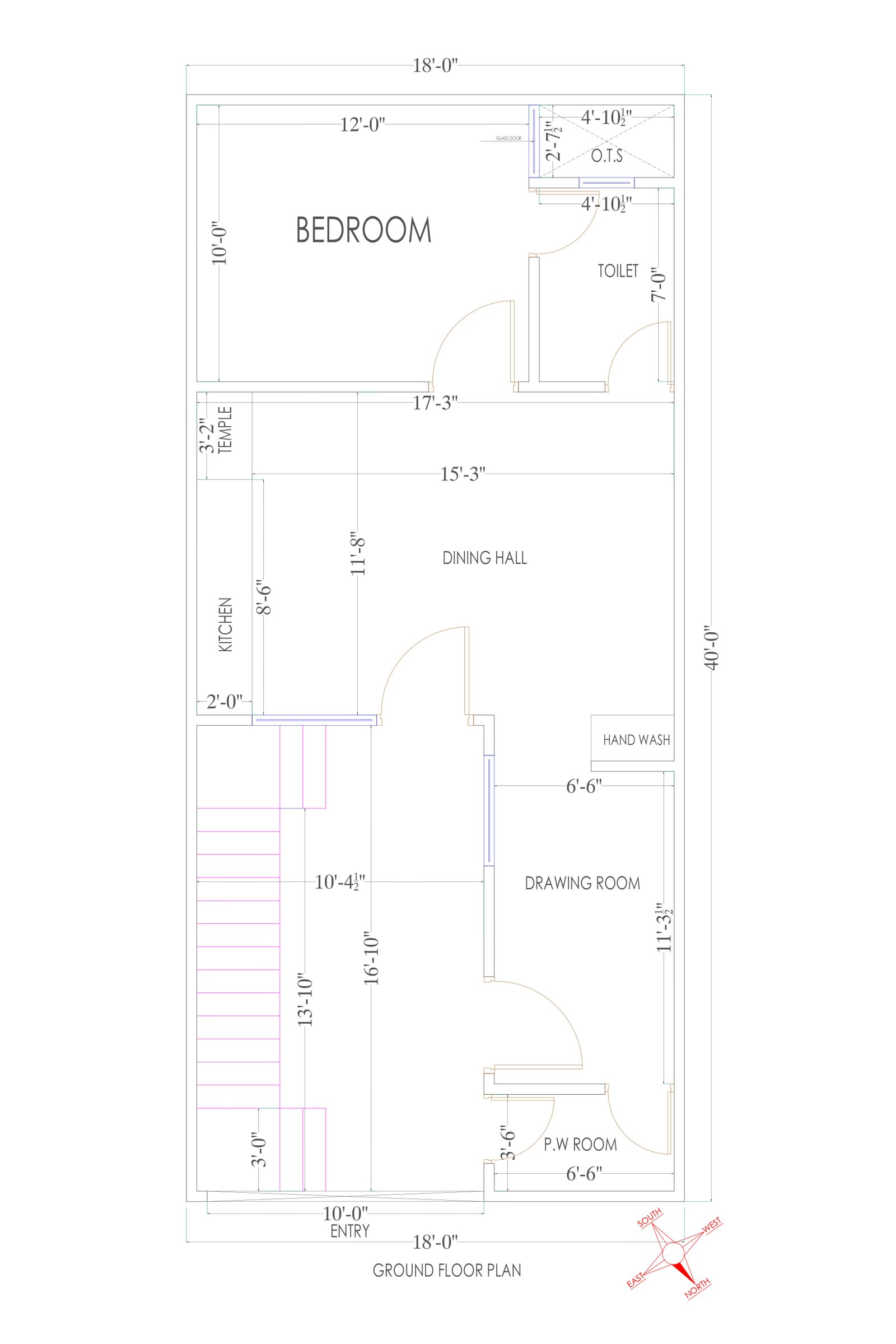 18x40 small plans for houses
