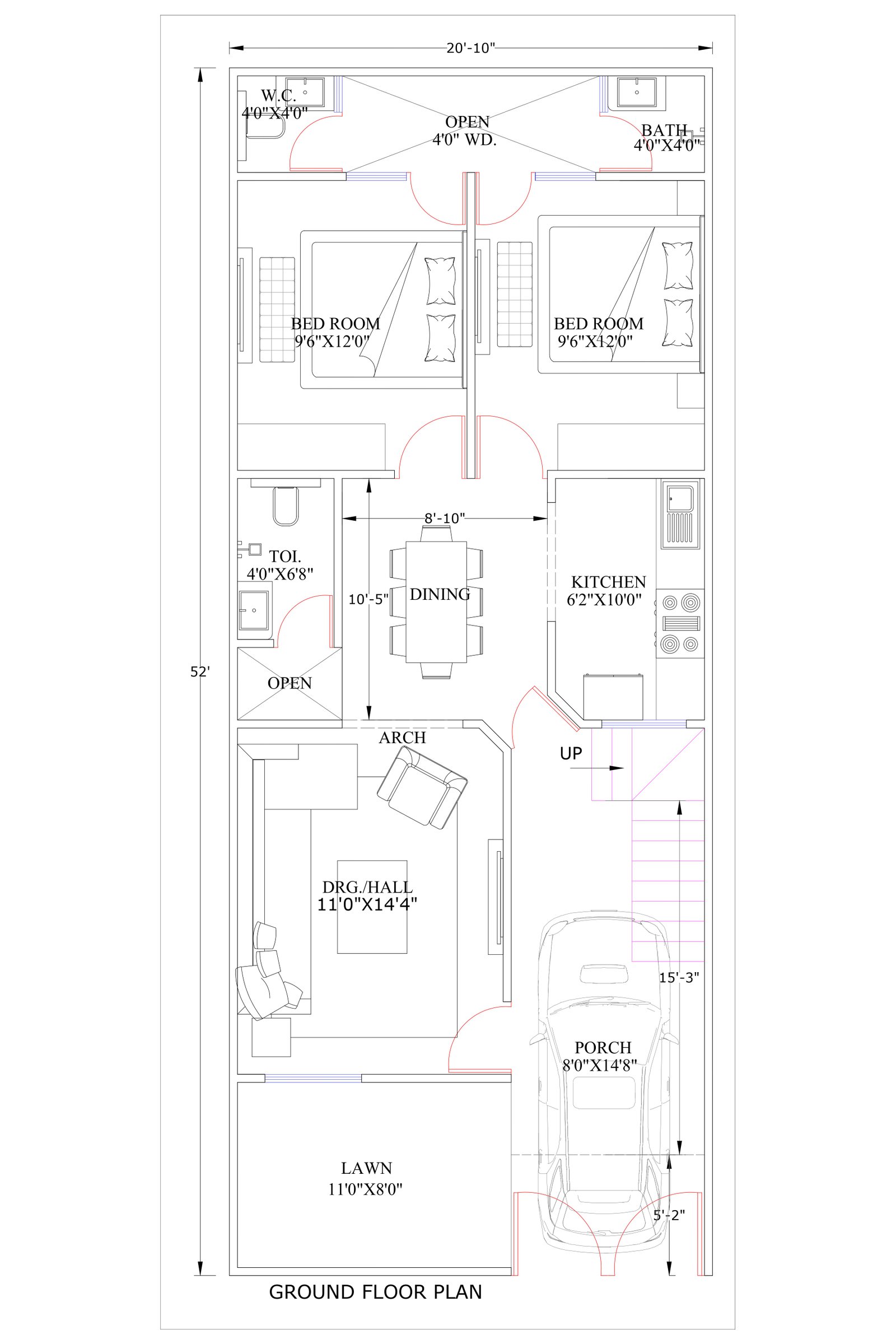 20X52 simple home design