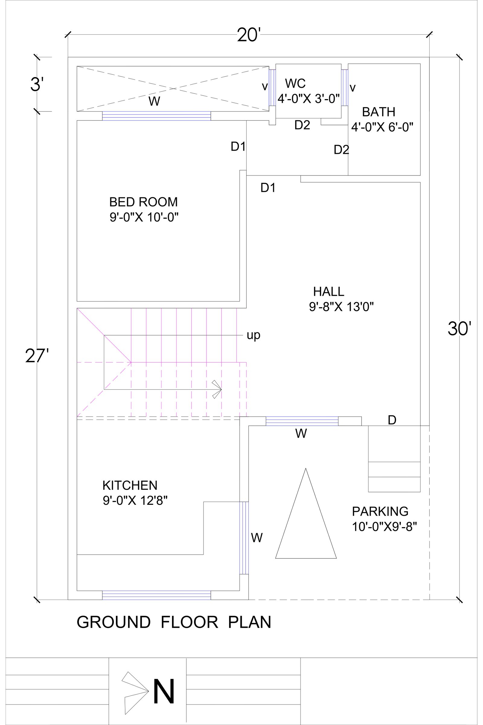 20x27 house design single floor