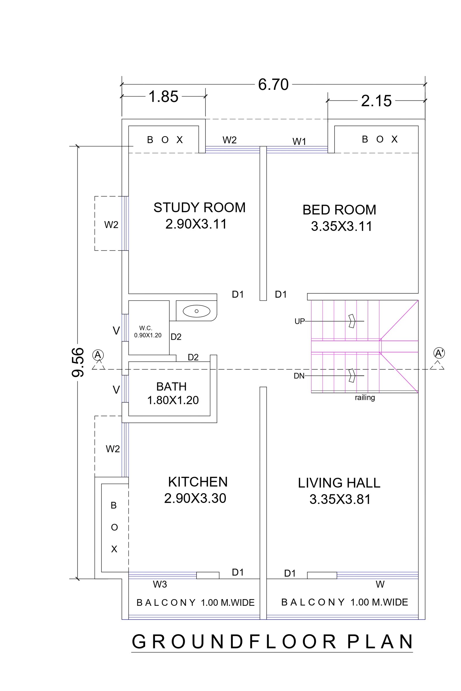 20x30 600 square feet house