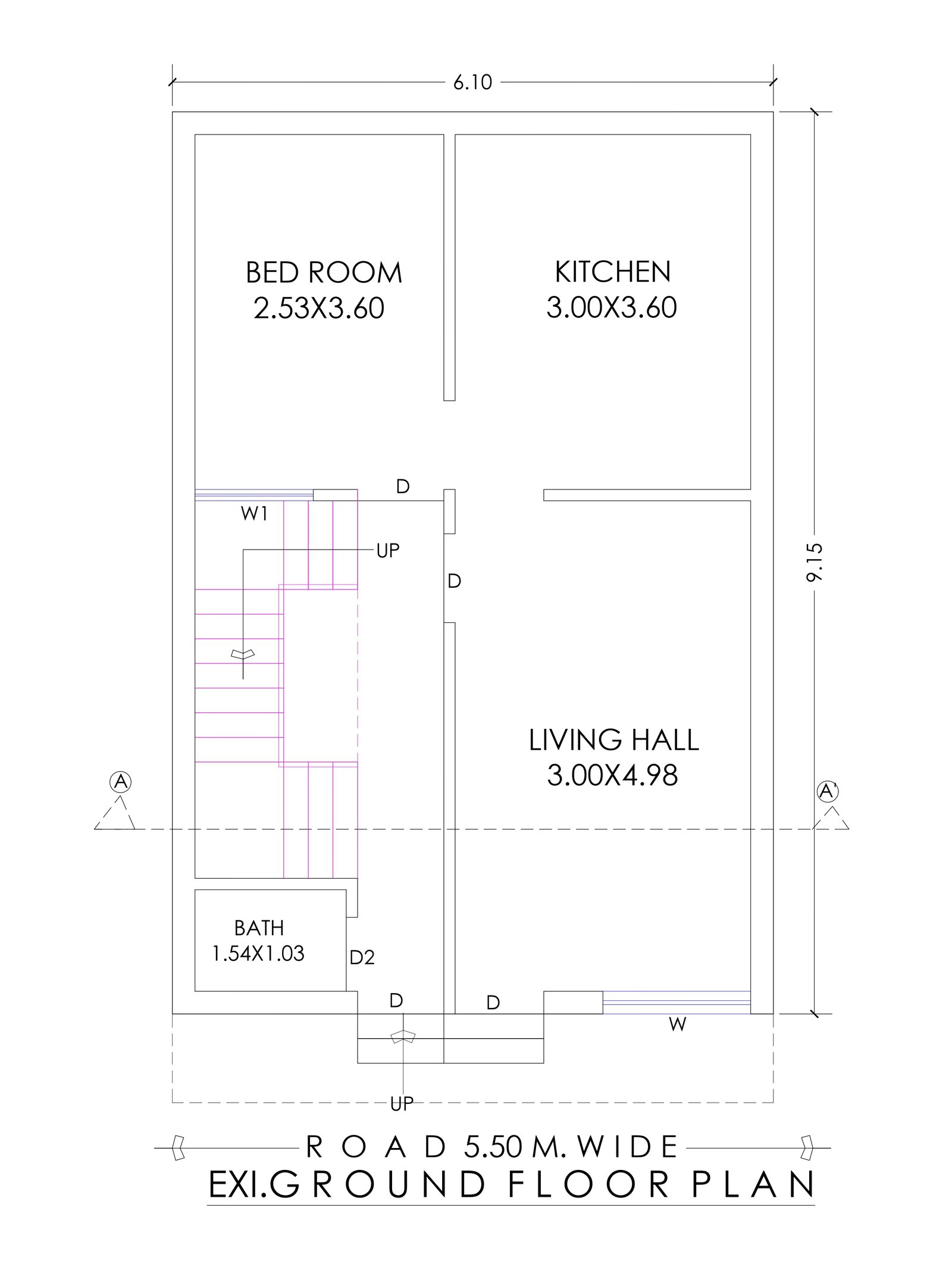 20x30 600 square feet house
