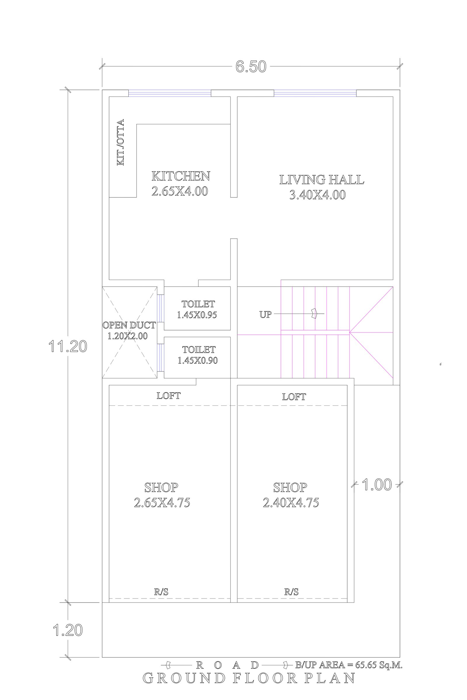 20x35 600 square feet house
