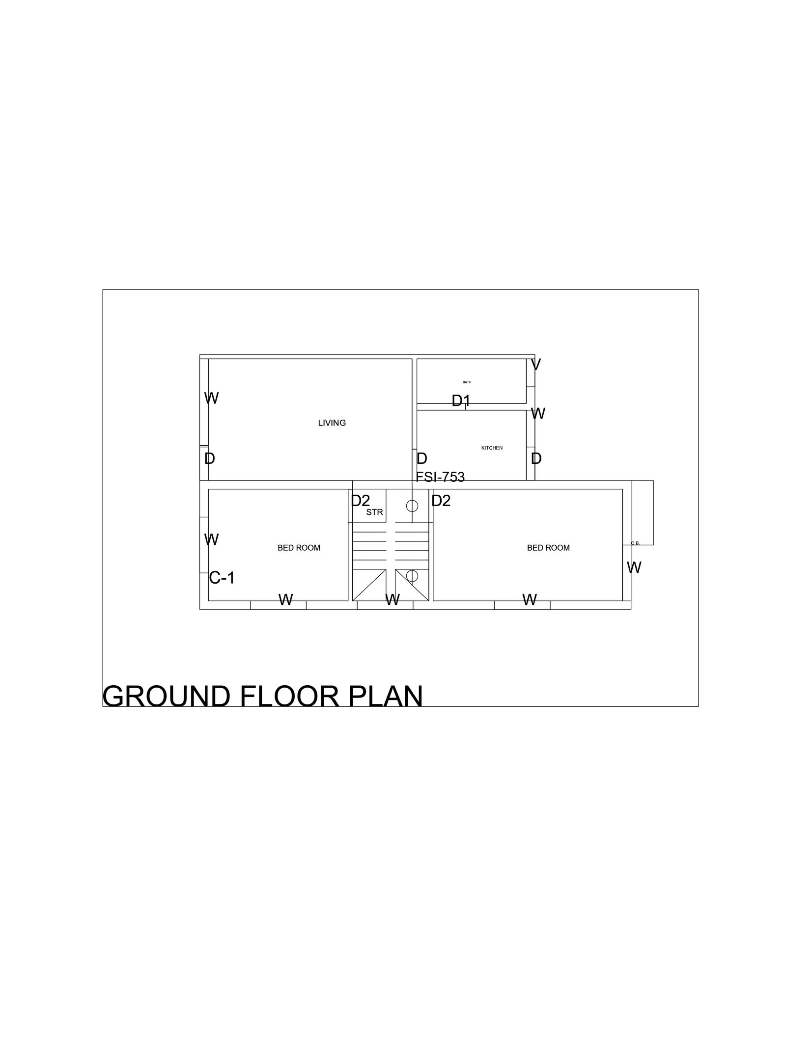 20x35 simple house plan