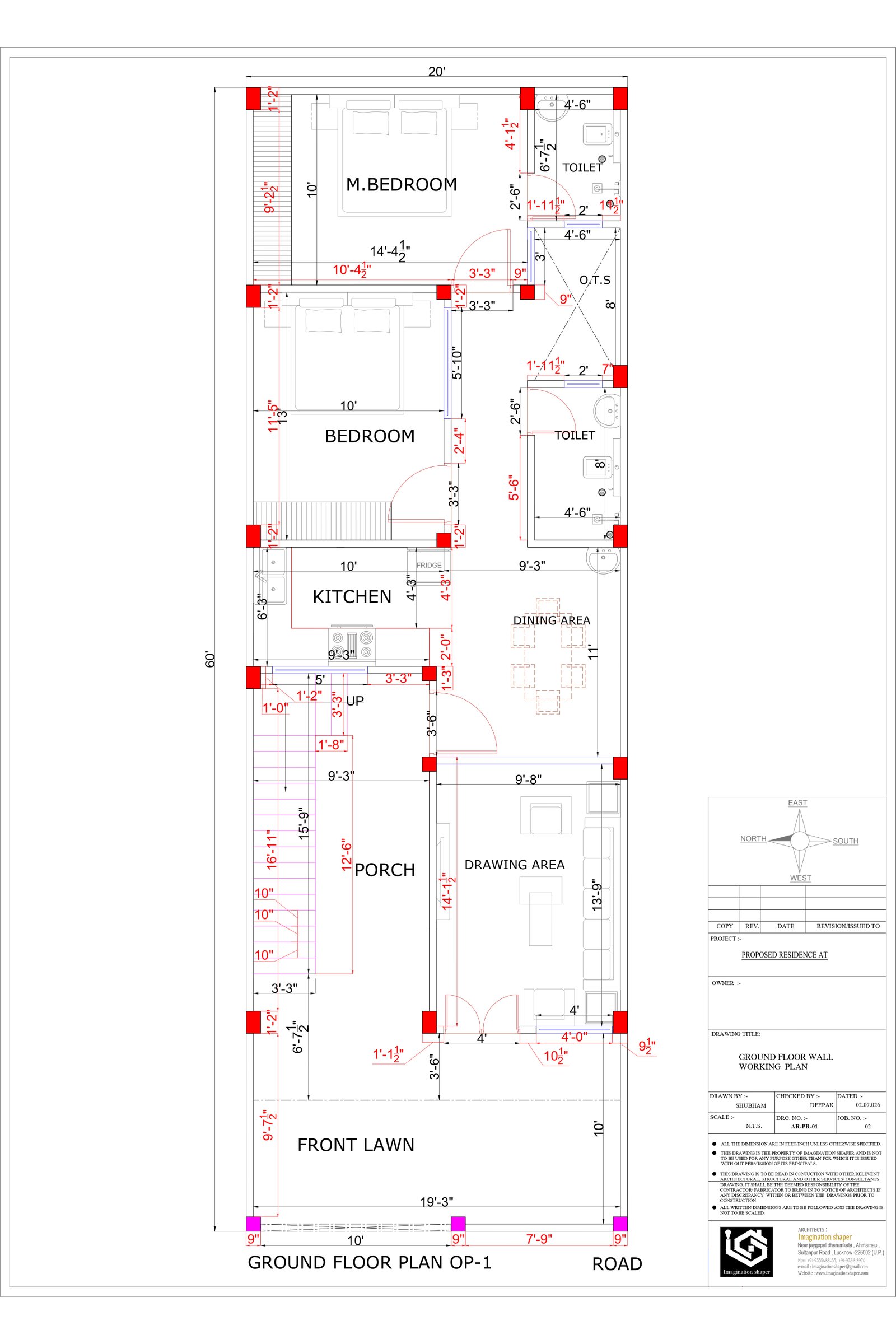 20x60 2d building plans