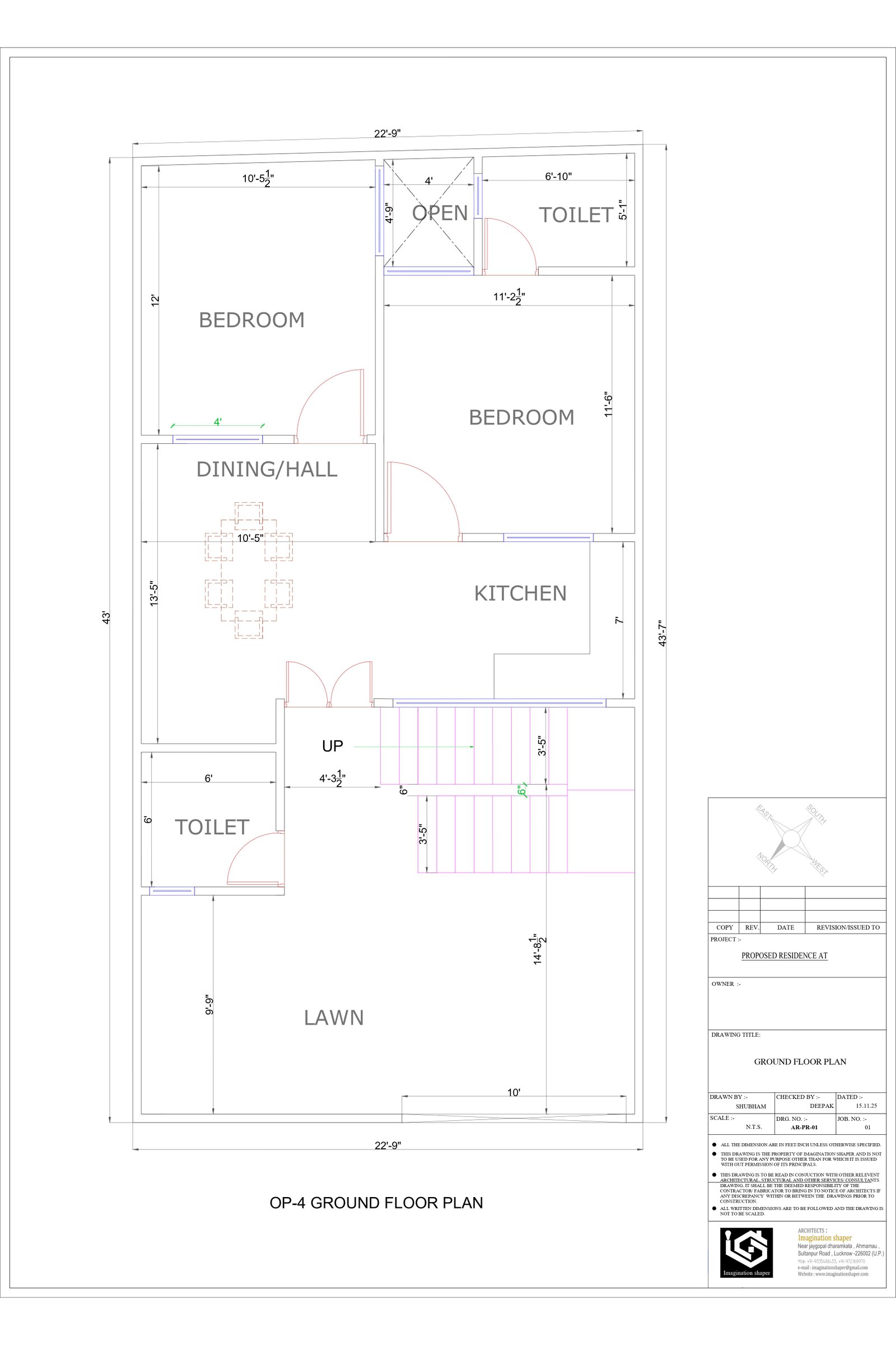21x45 create a floor plan