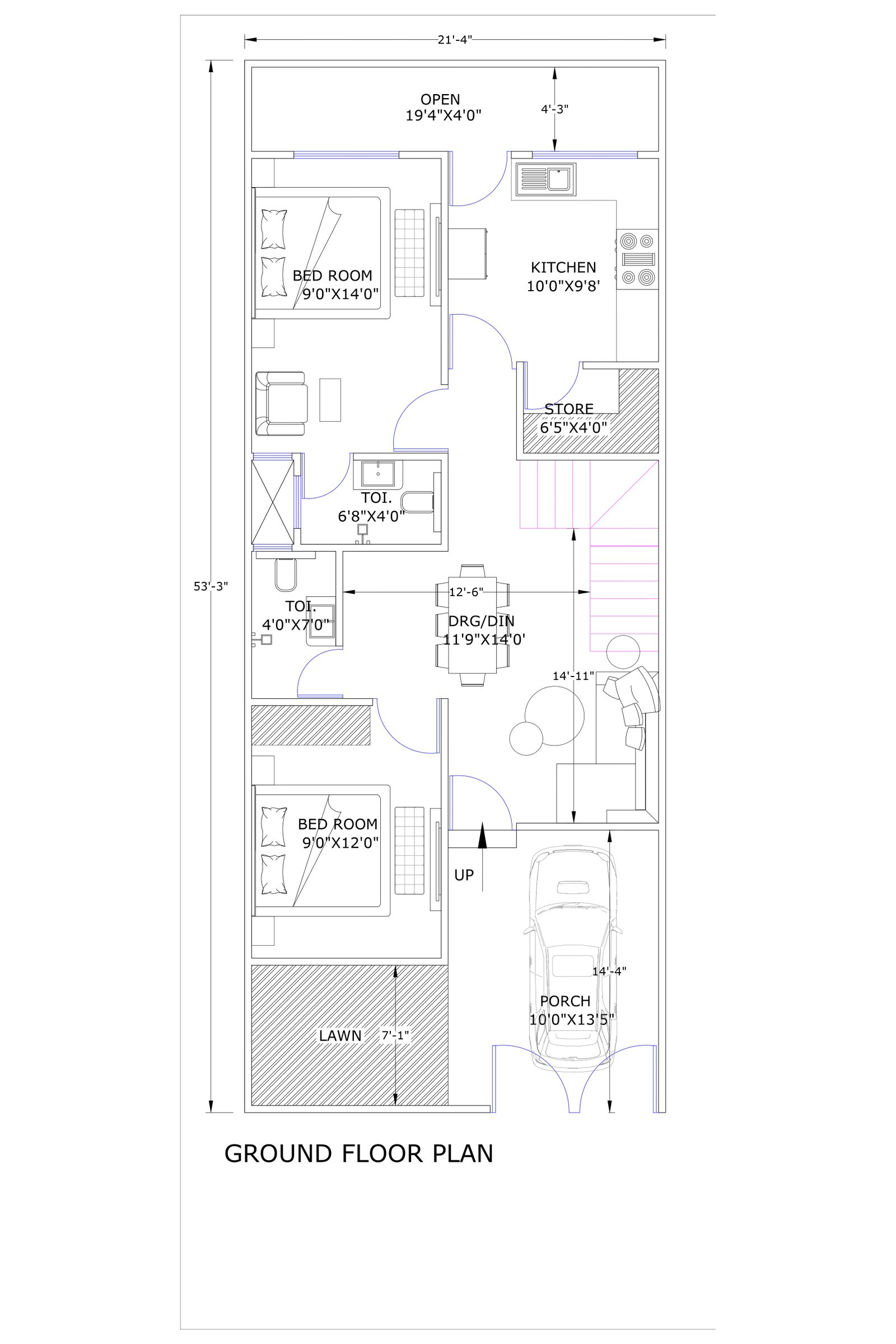 21x53 design for home