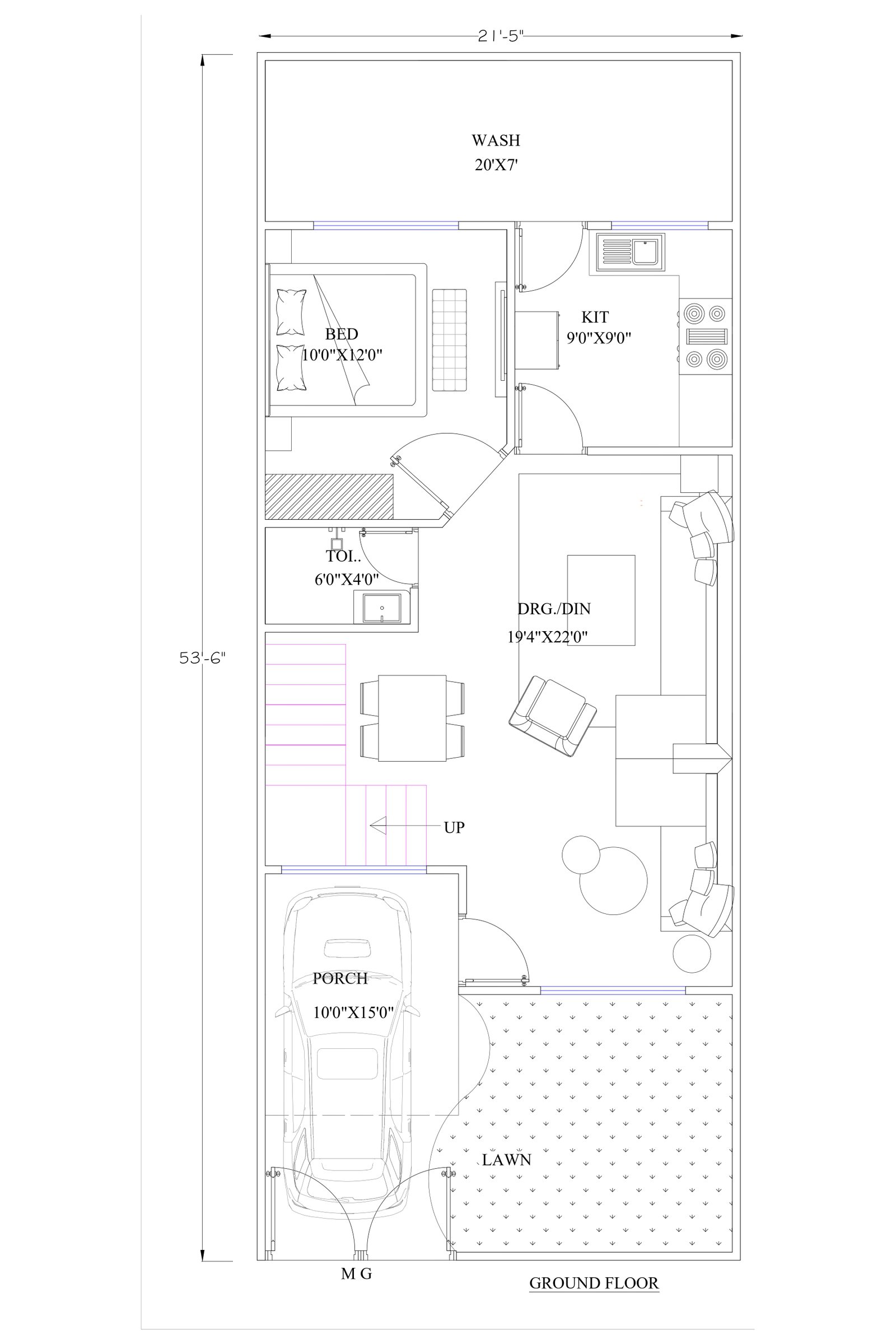 21x53 new home designers