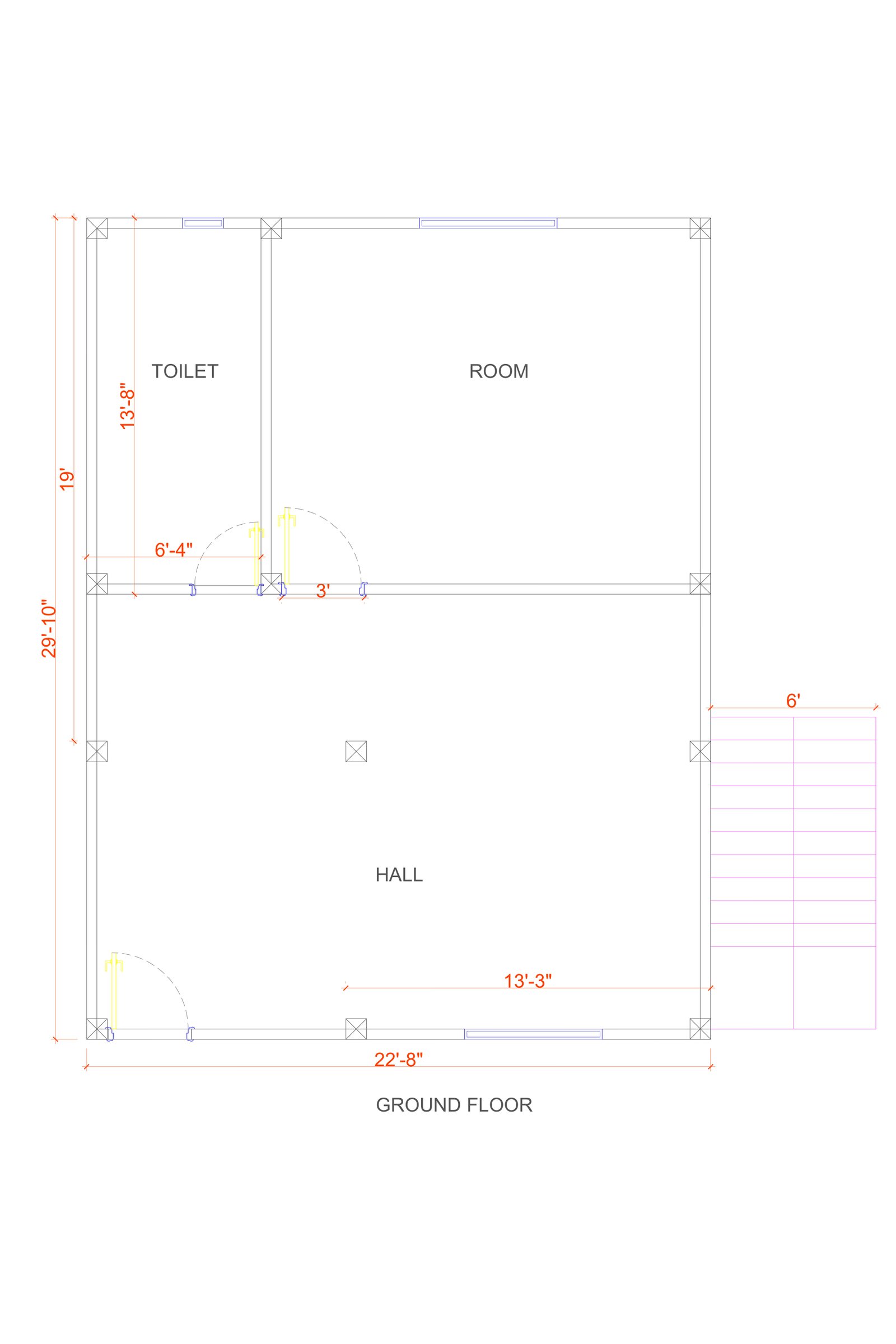 22x29 simple small house design