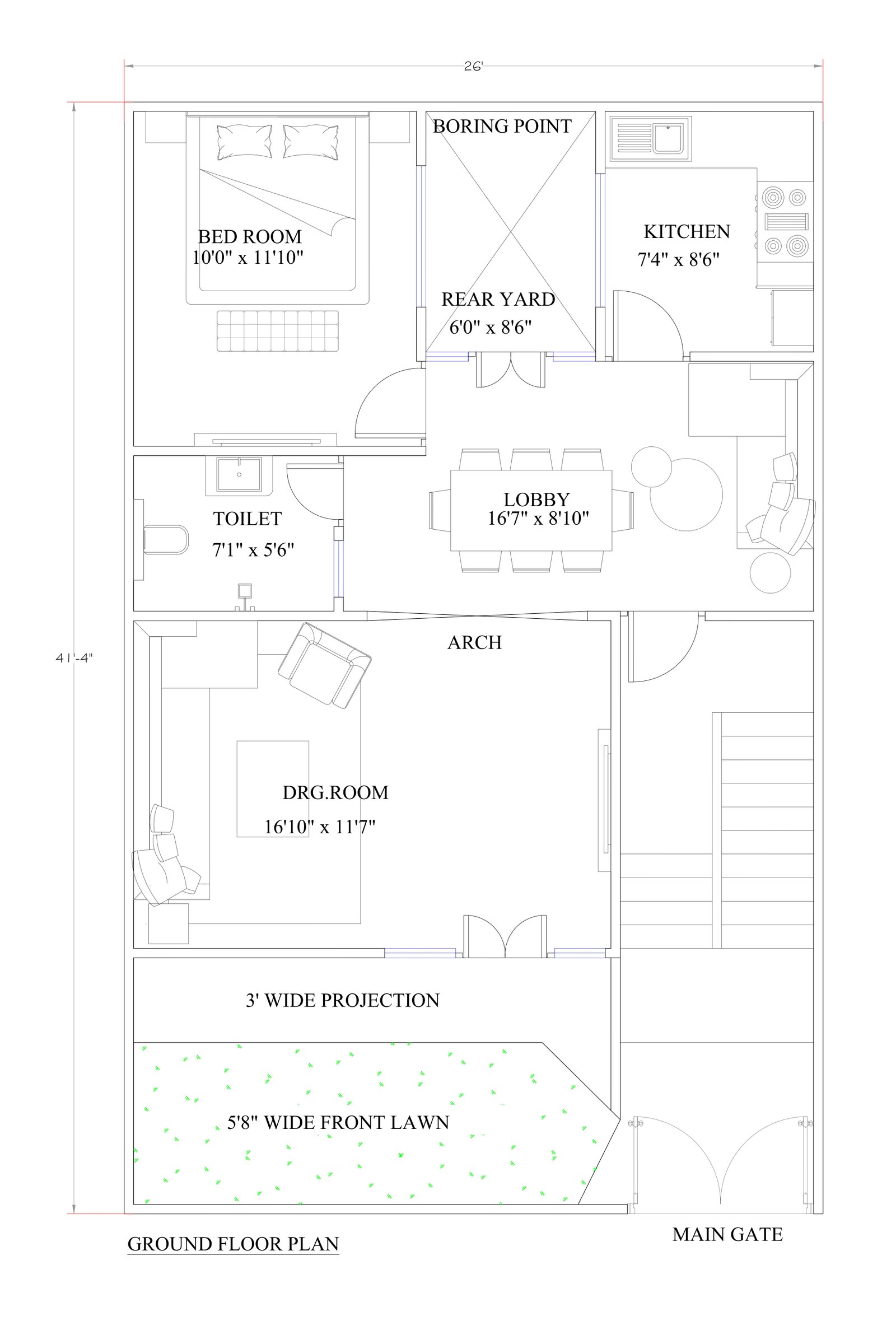 22x45 luxury home designs