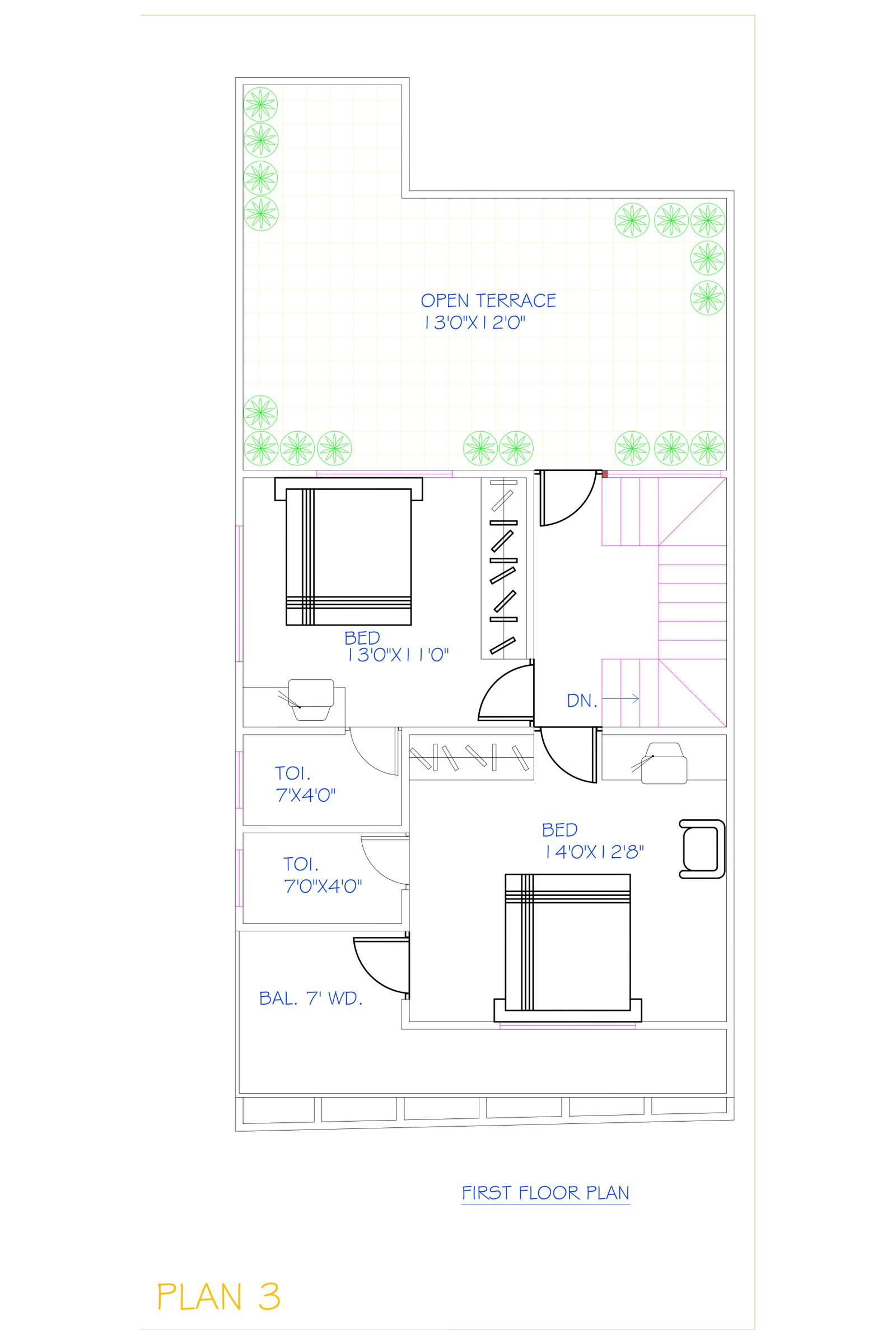 22x51-duplex-house-blueprint-first-floor-2544