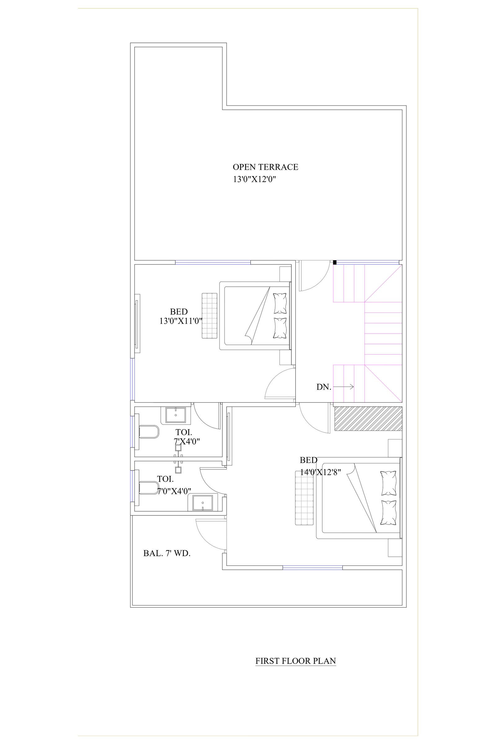 23x52-two-floor-house-design-first-floor-2535