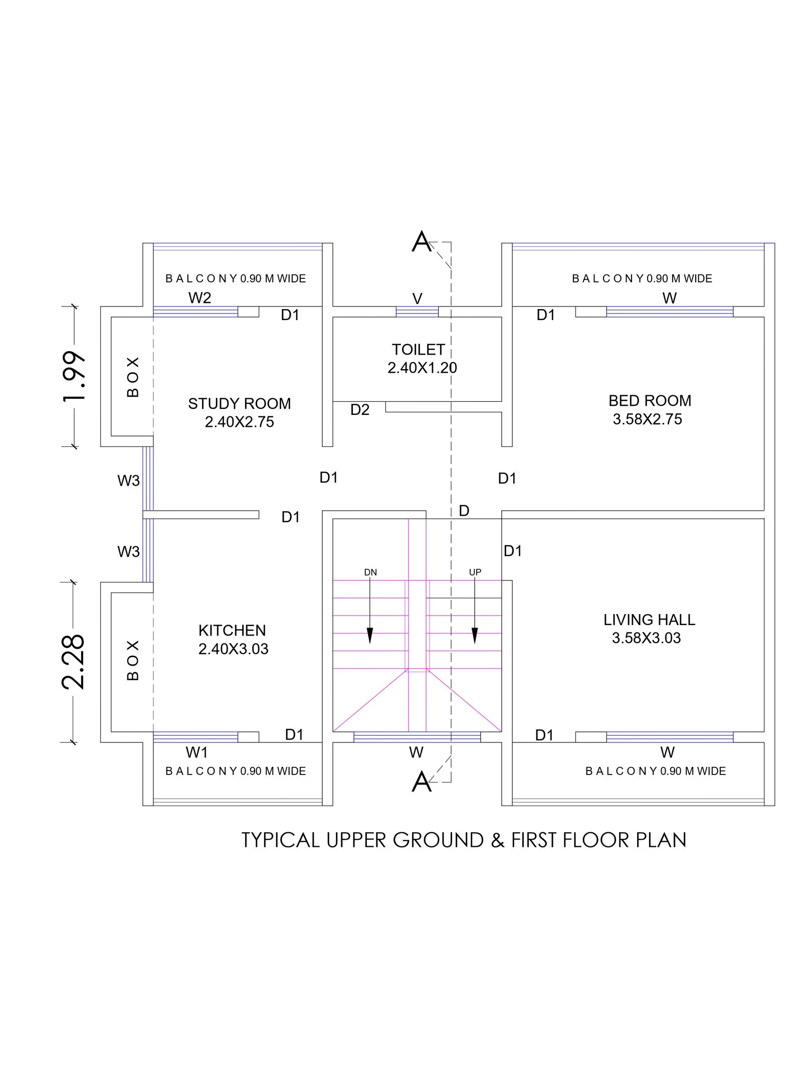 24x26 600 square feet house