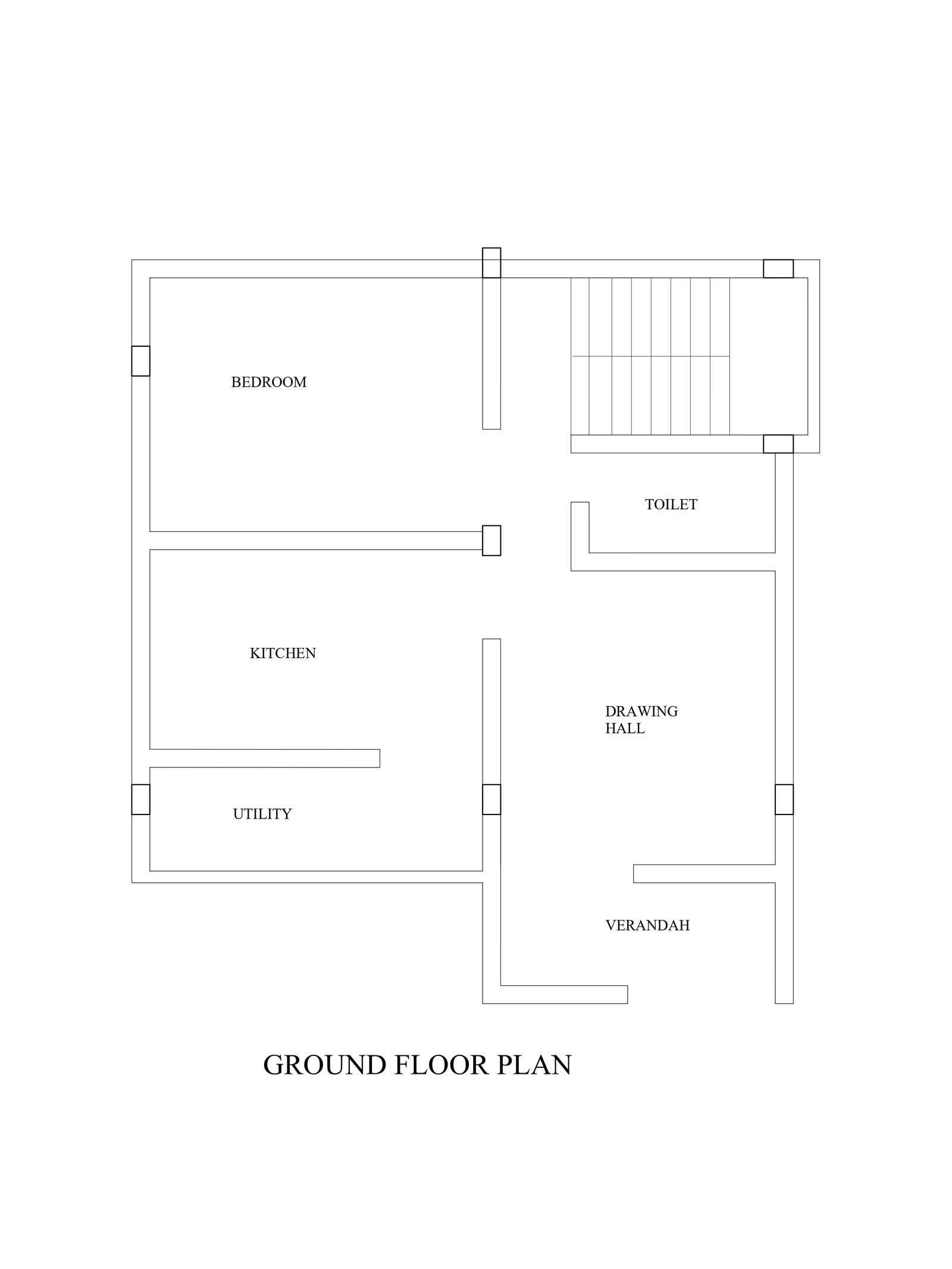 24x27 small home plan