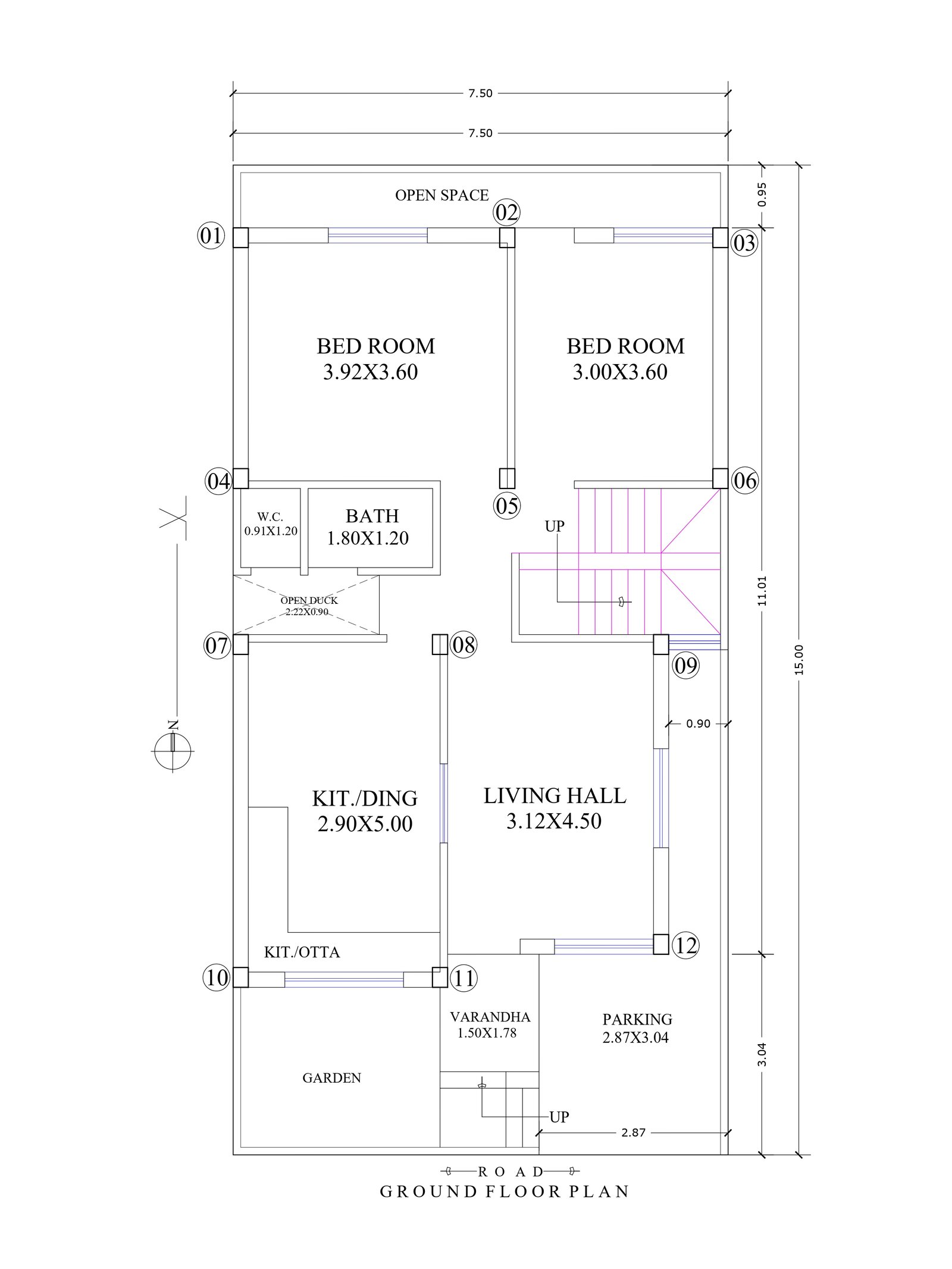 24x48 villa house design