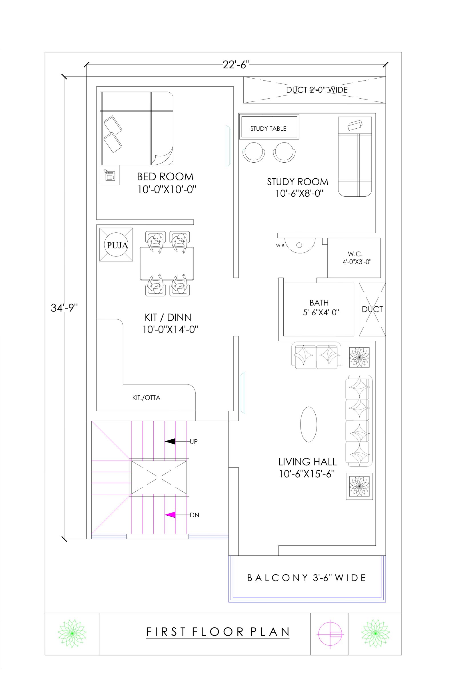 25X40-1bhk-house-plan-first-floor-1881