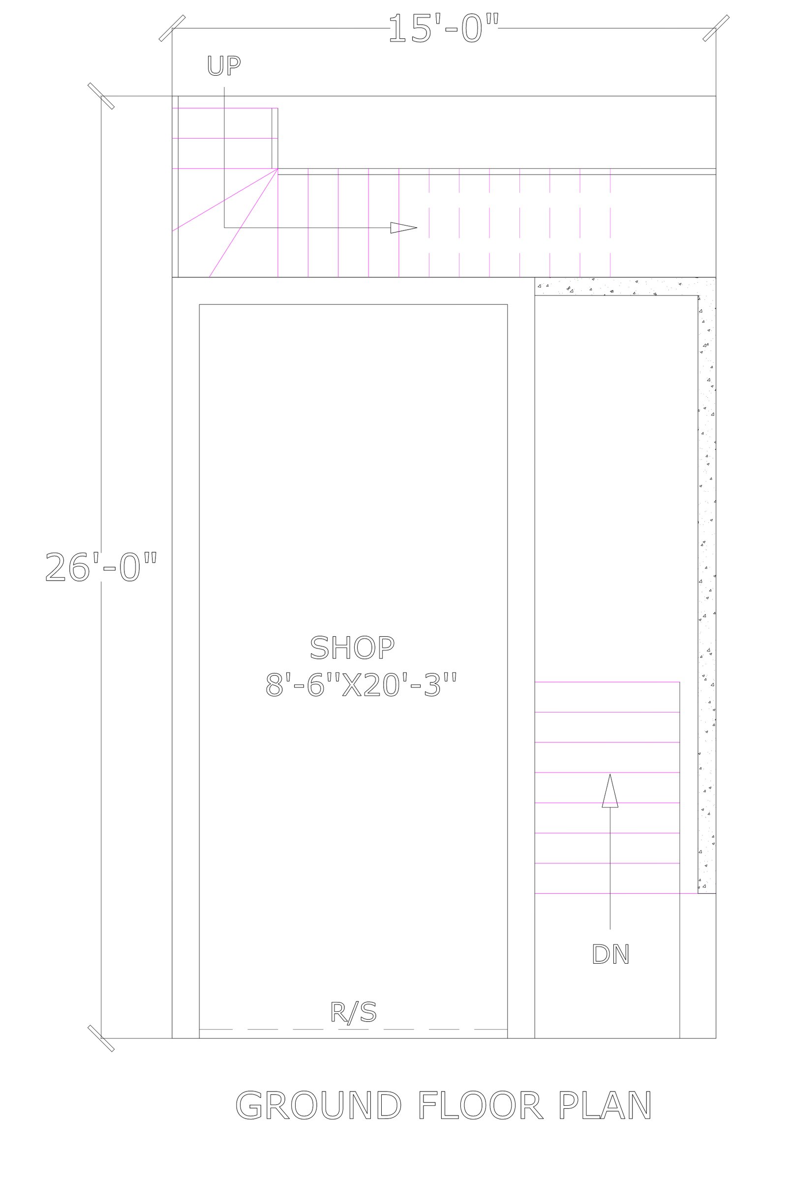 25x15 small home plan