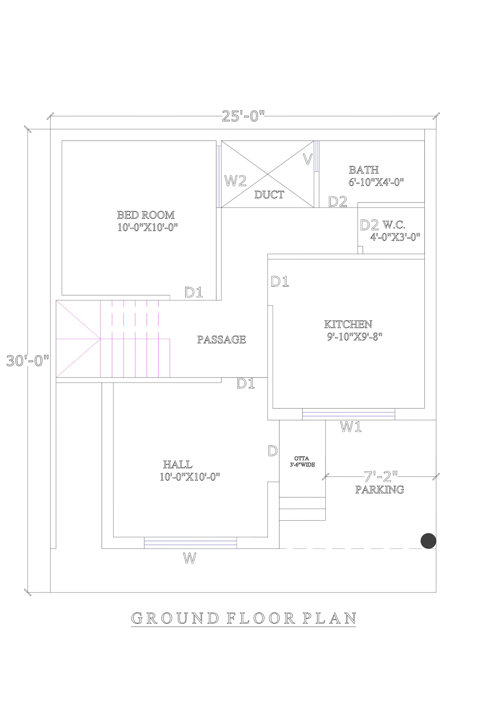 25x30 modern design house