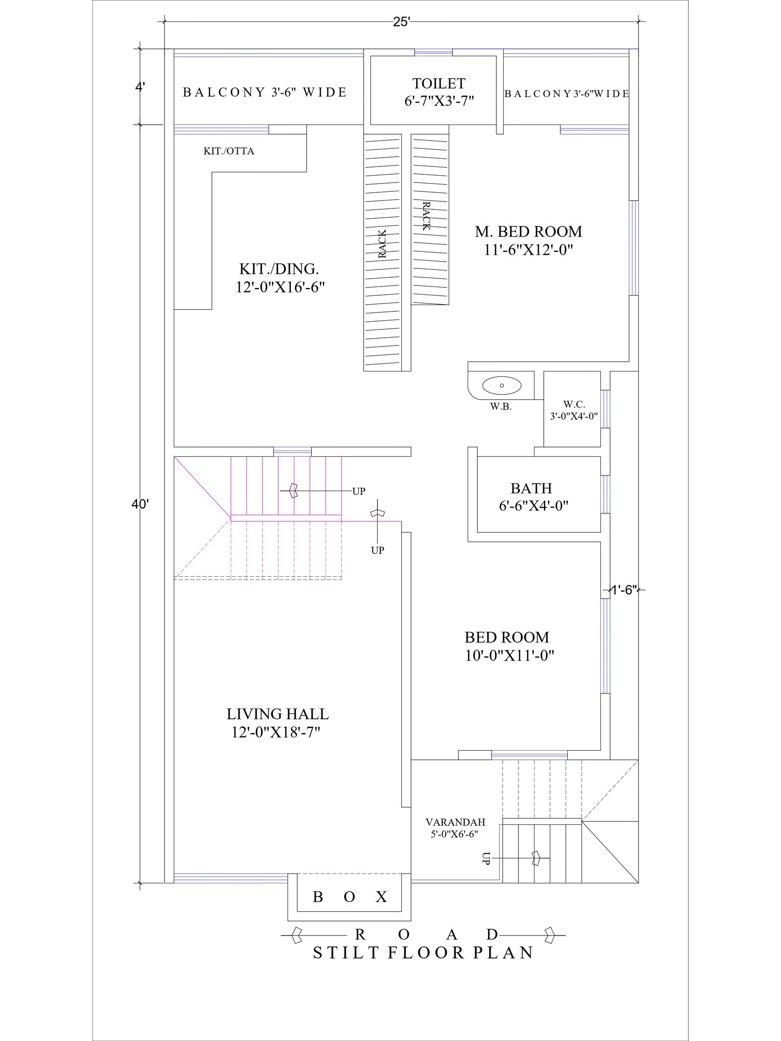 25x40 house plan