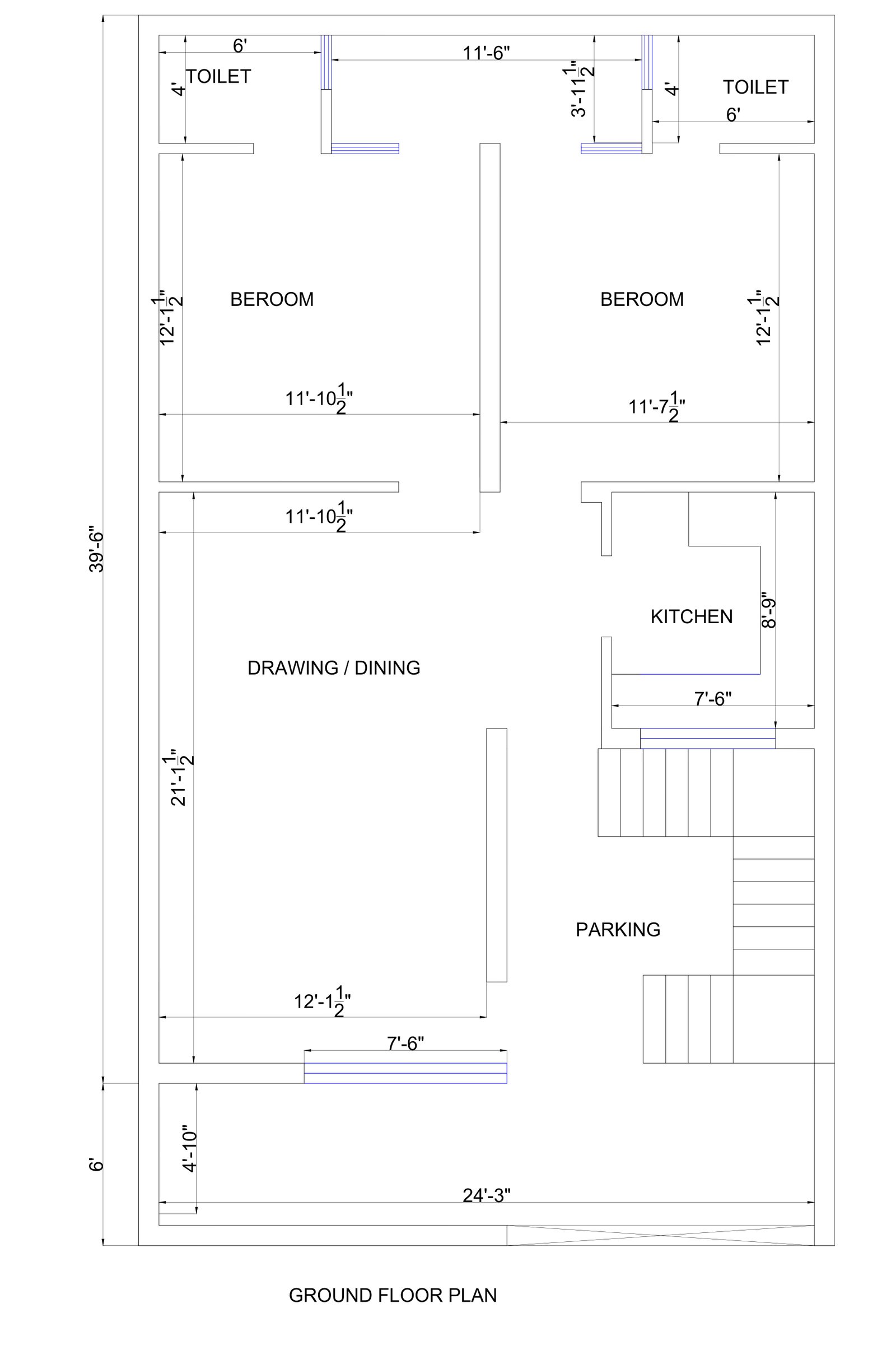 25x45 modern luxury house plans