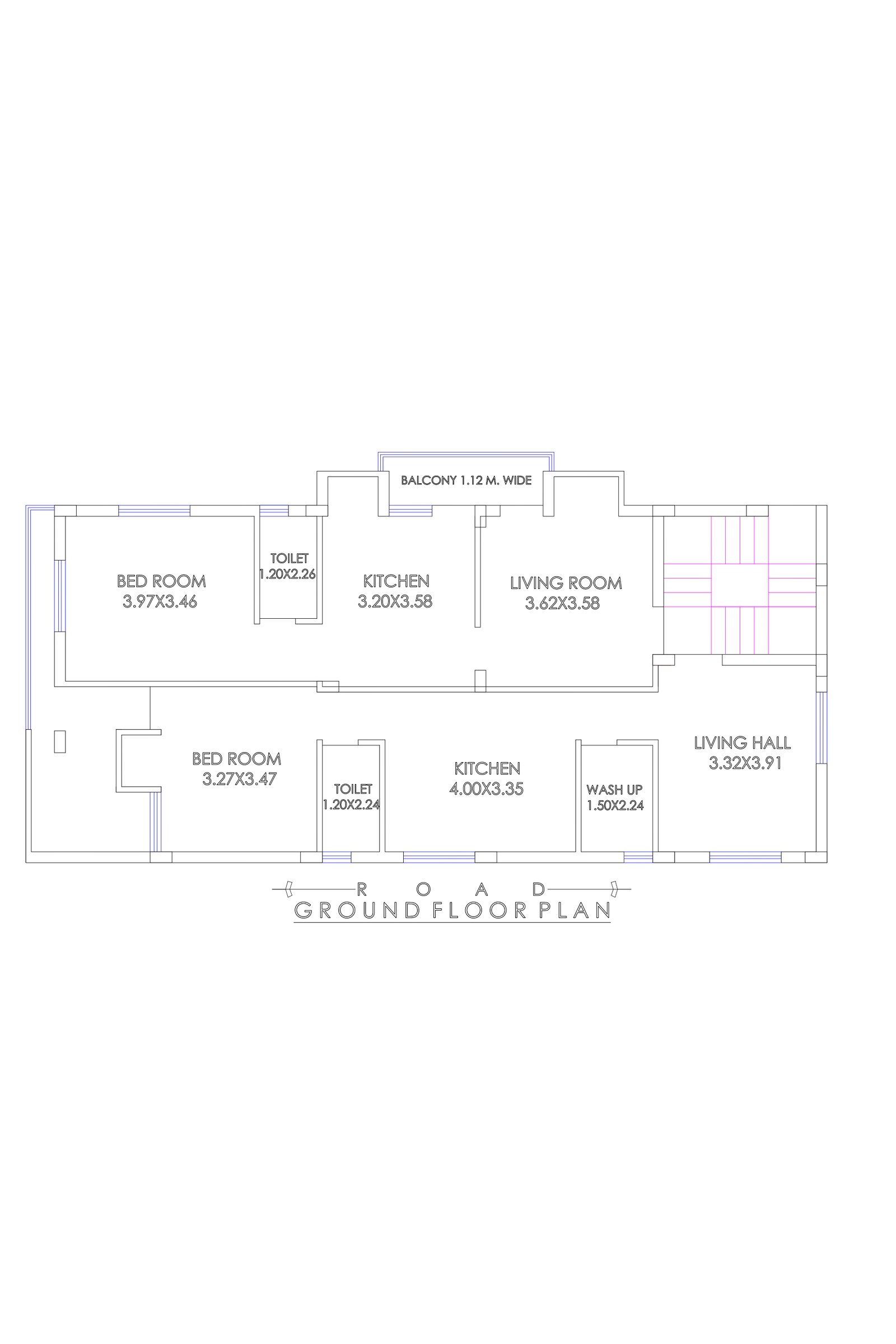 25x50 2bhk home design