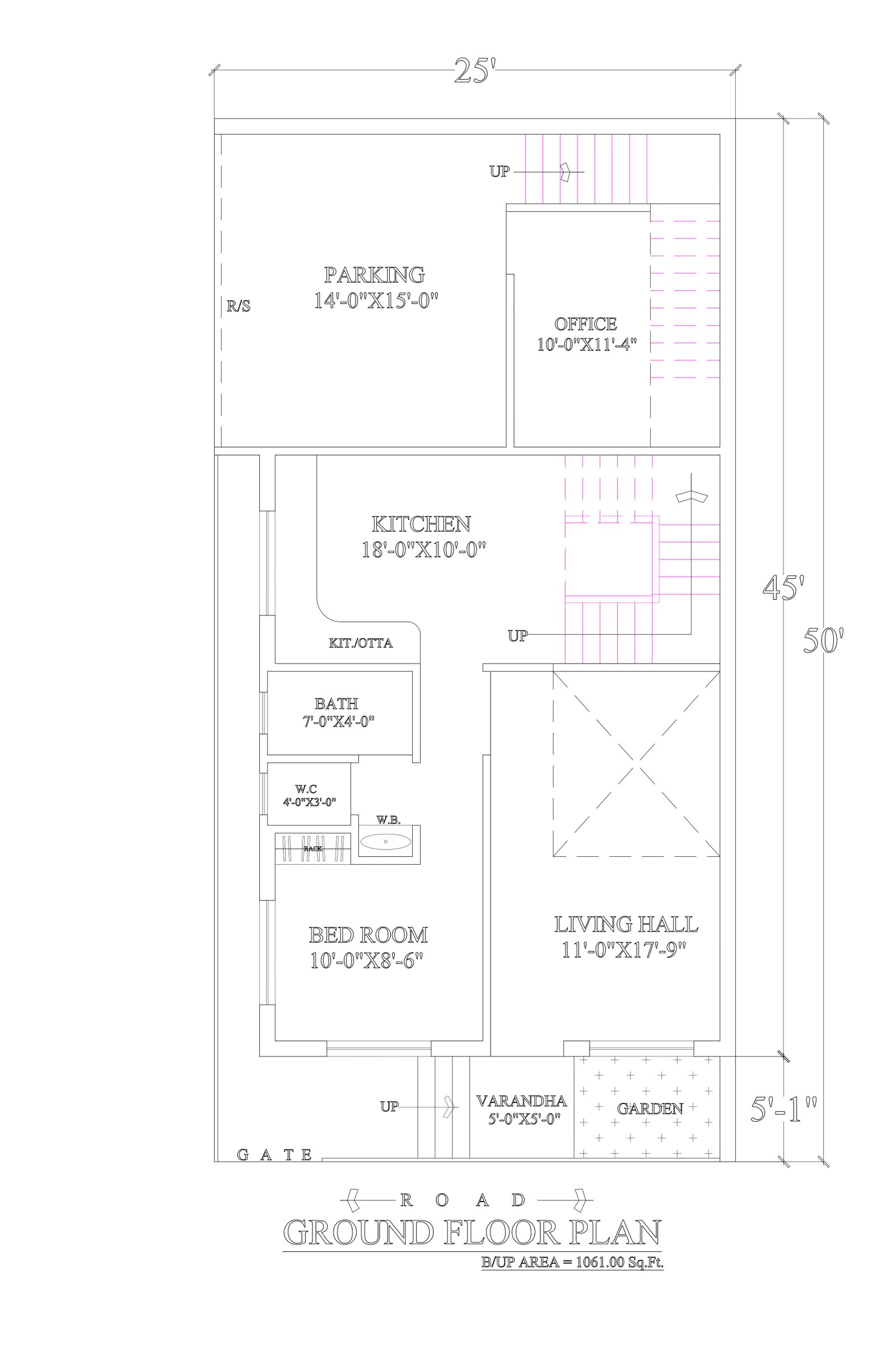 25x50 house plans