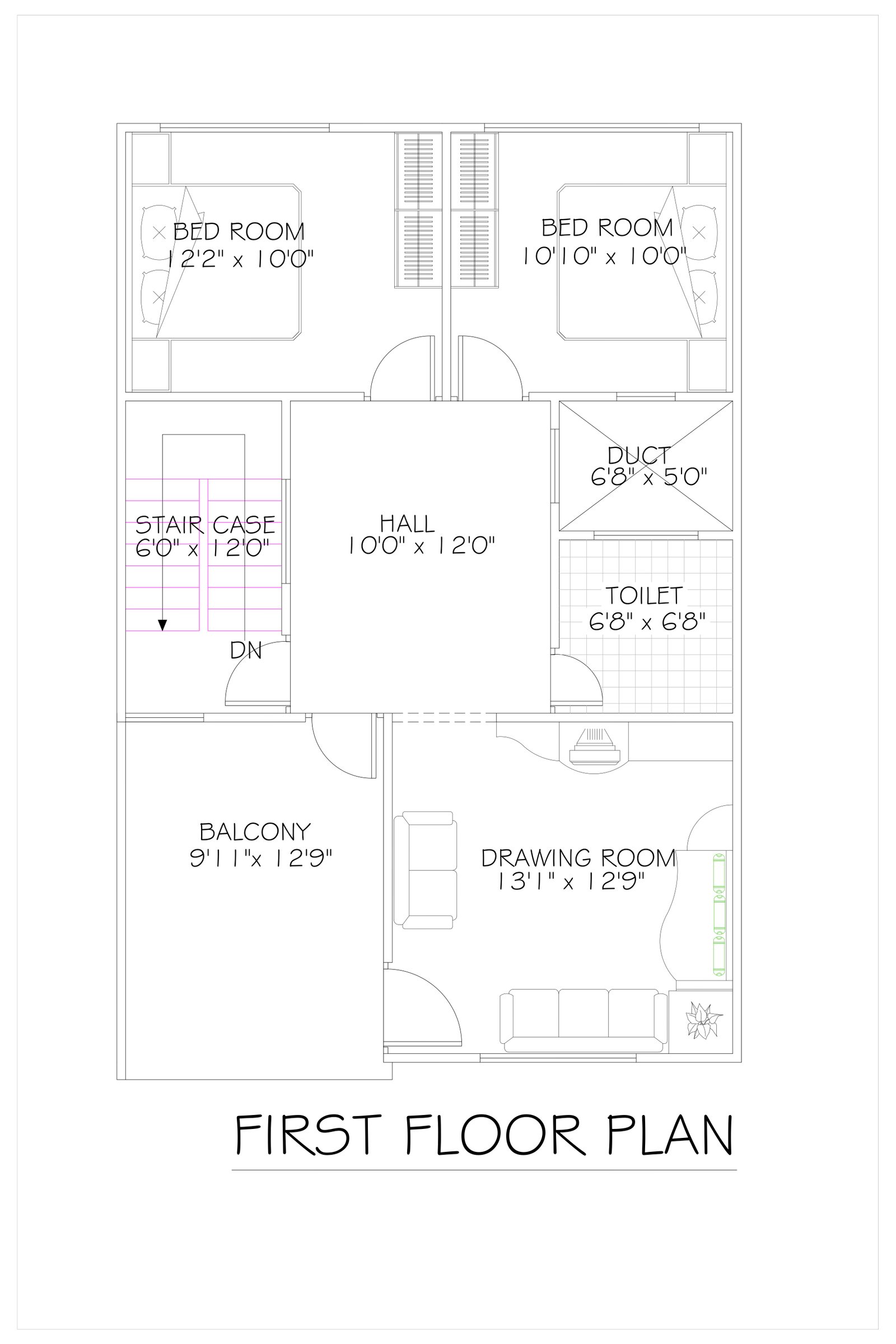 25x52-design-a-home-plan-first-floor-2542