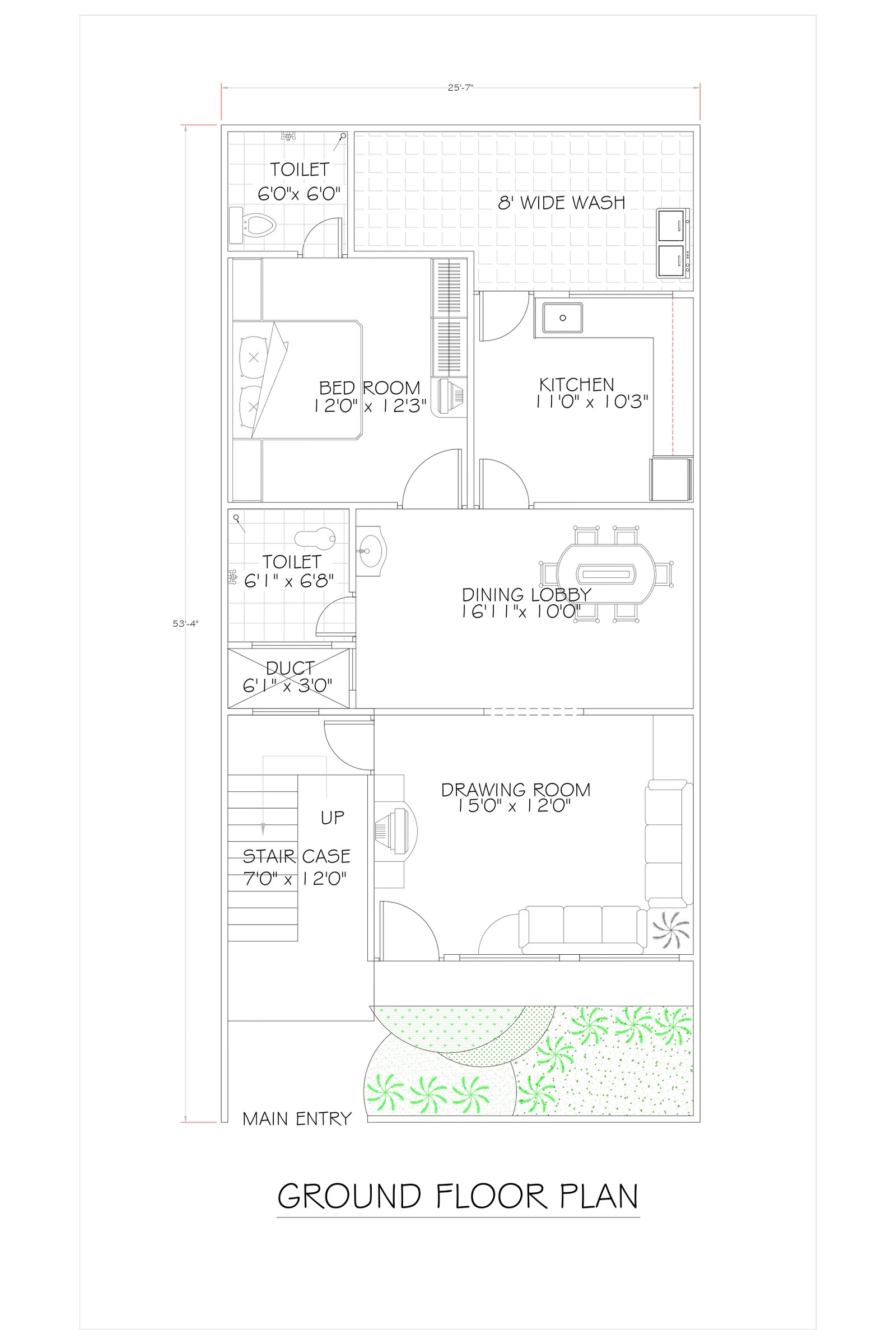 25x53 structure drawing