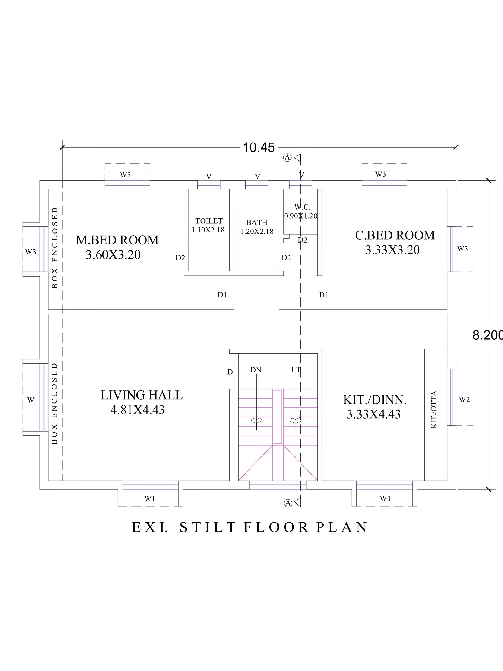 26x32 2 floor house design