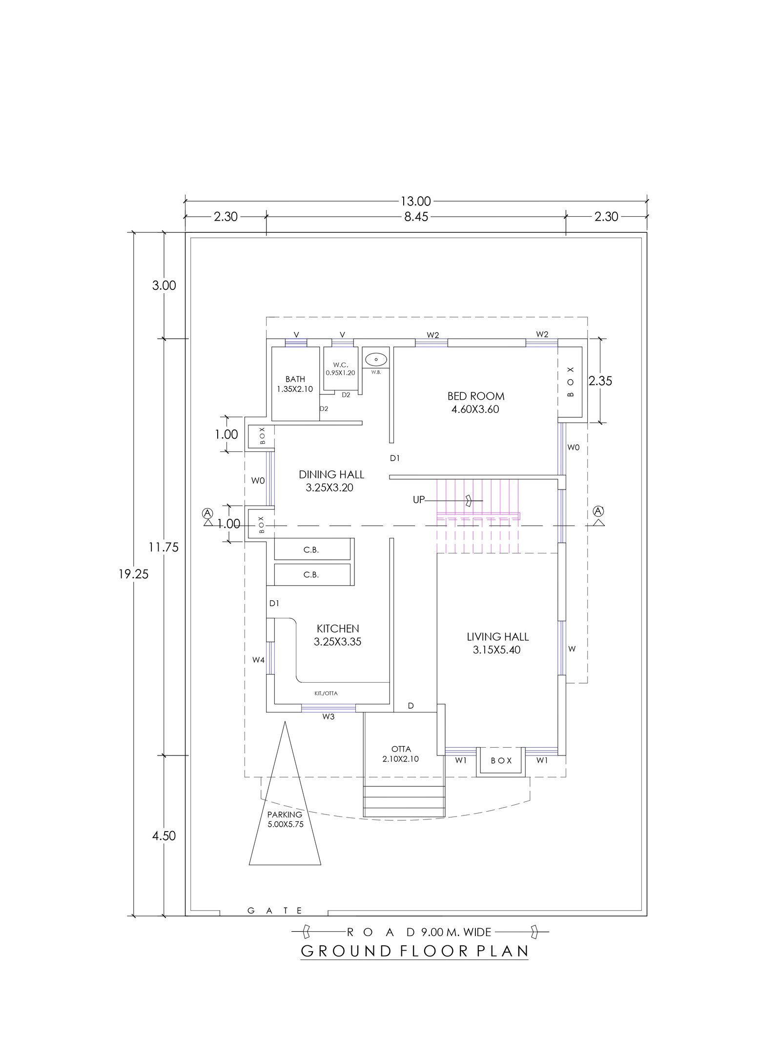 26x35 house design modern