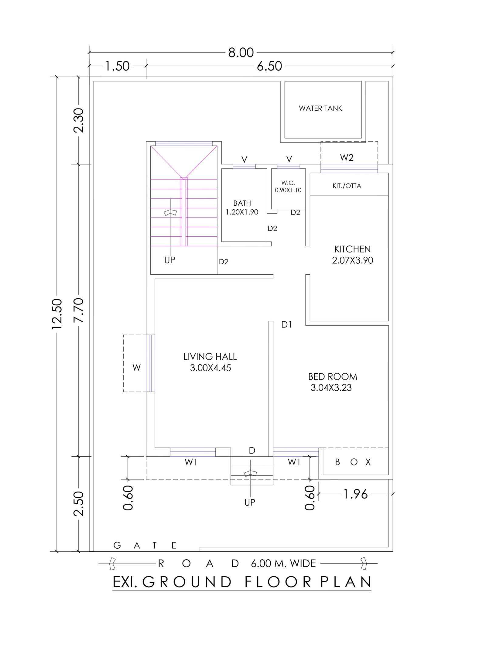 26x38 1bhk house plan