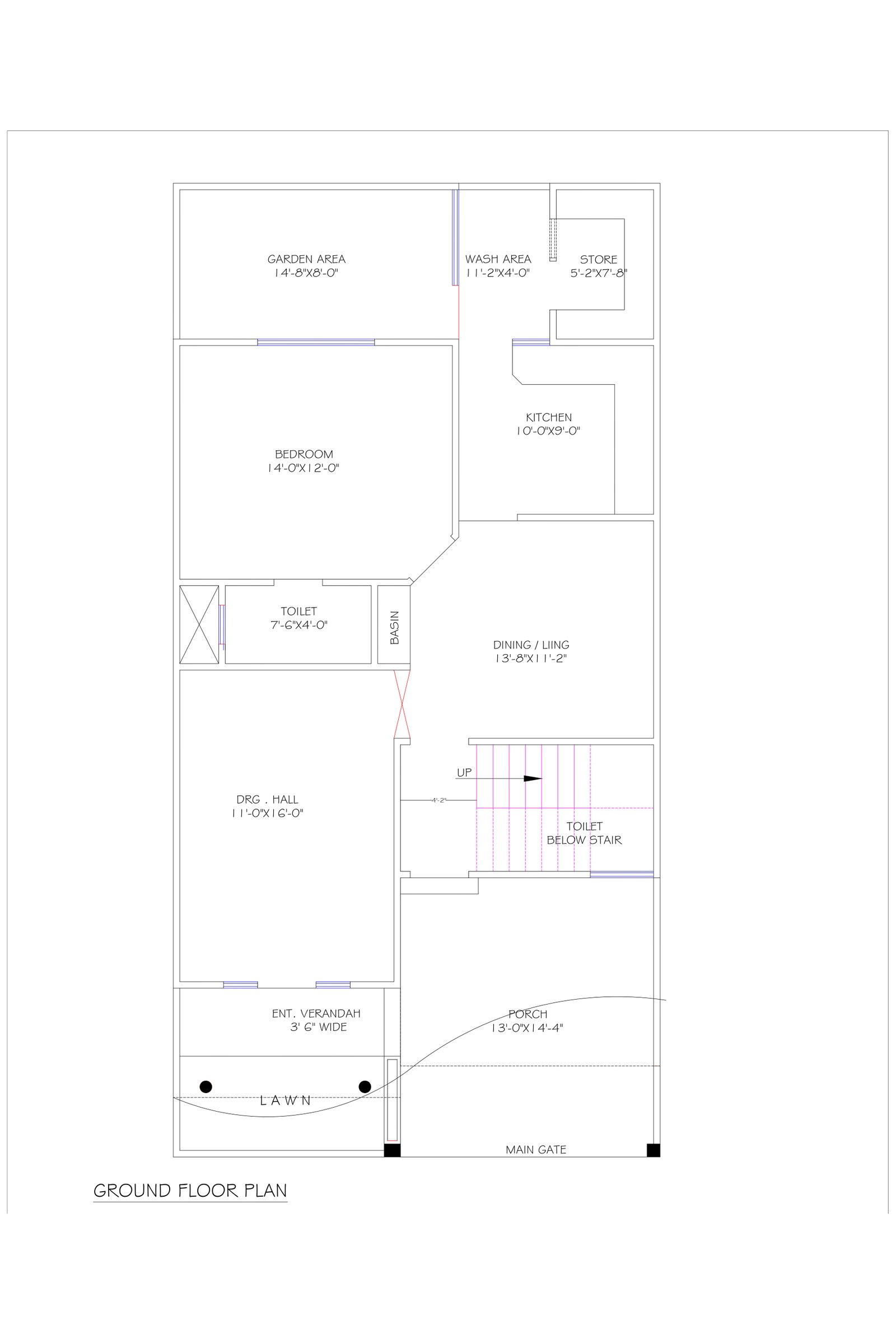 26x52 house design architect