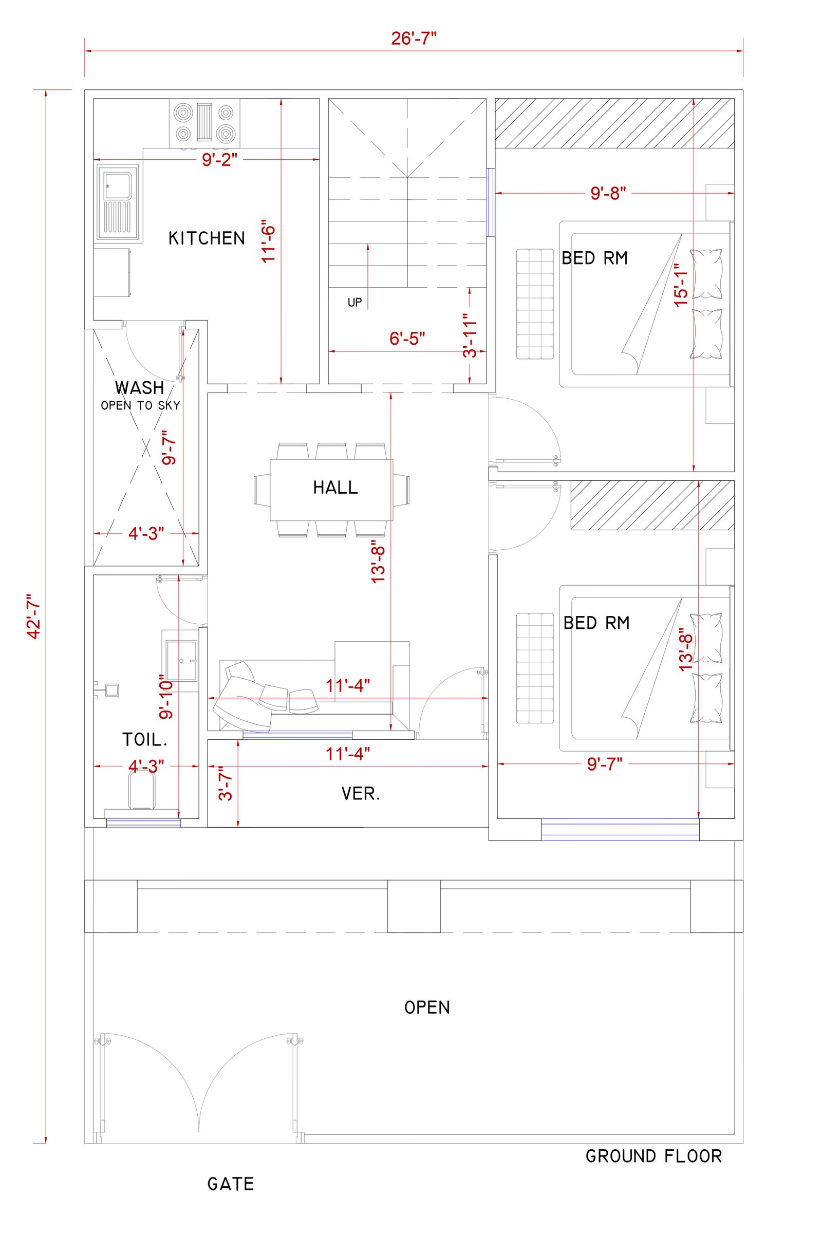 27x43 home plans designs