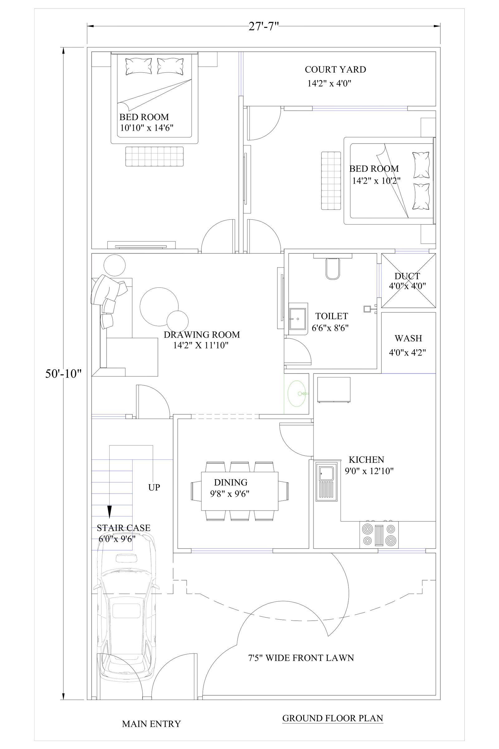 27x50 simple home design