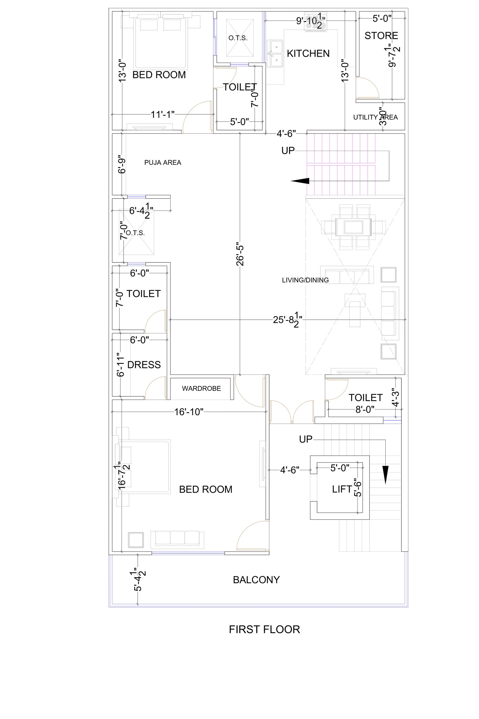 28X54-Ghar-ka-naksha-first-floor-2601