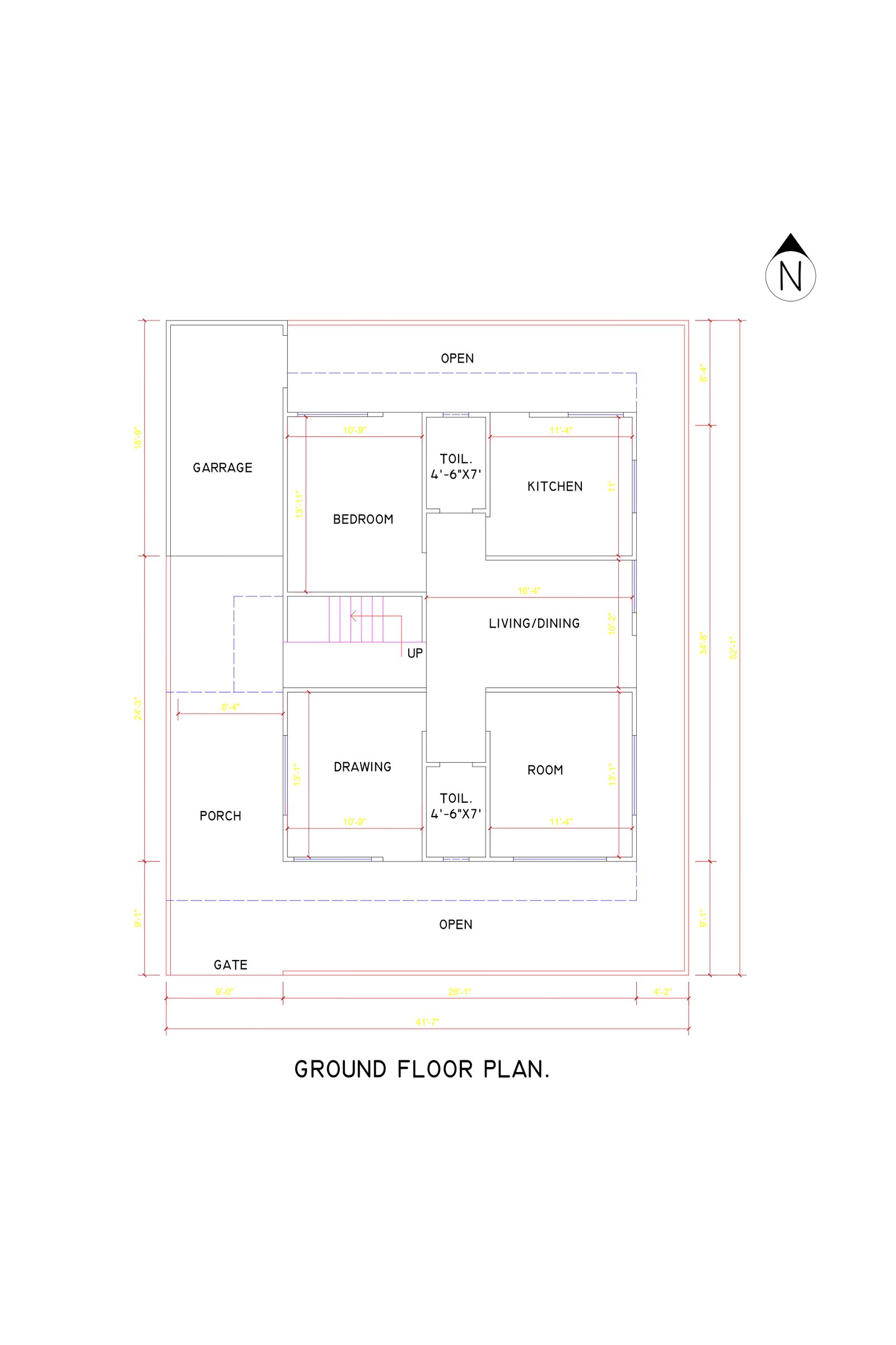 28x34 create a floor plan