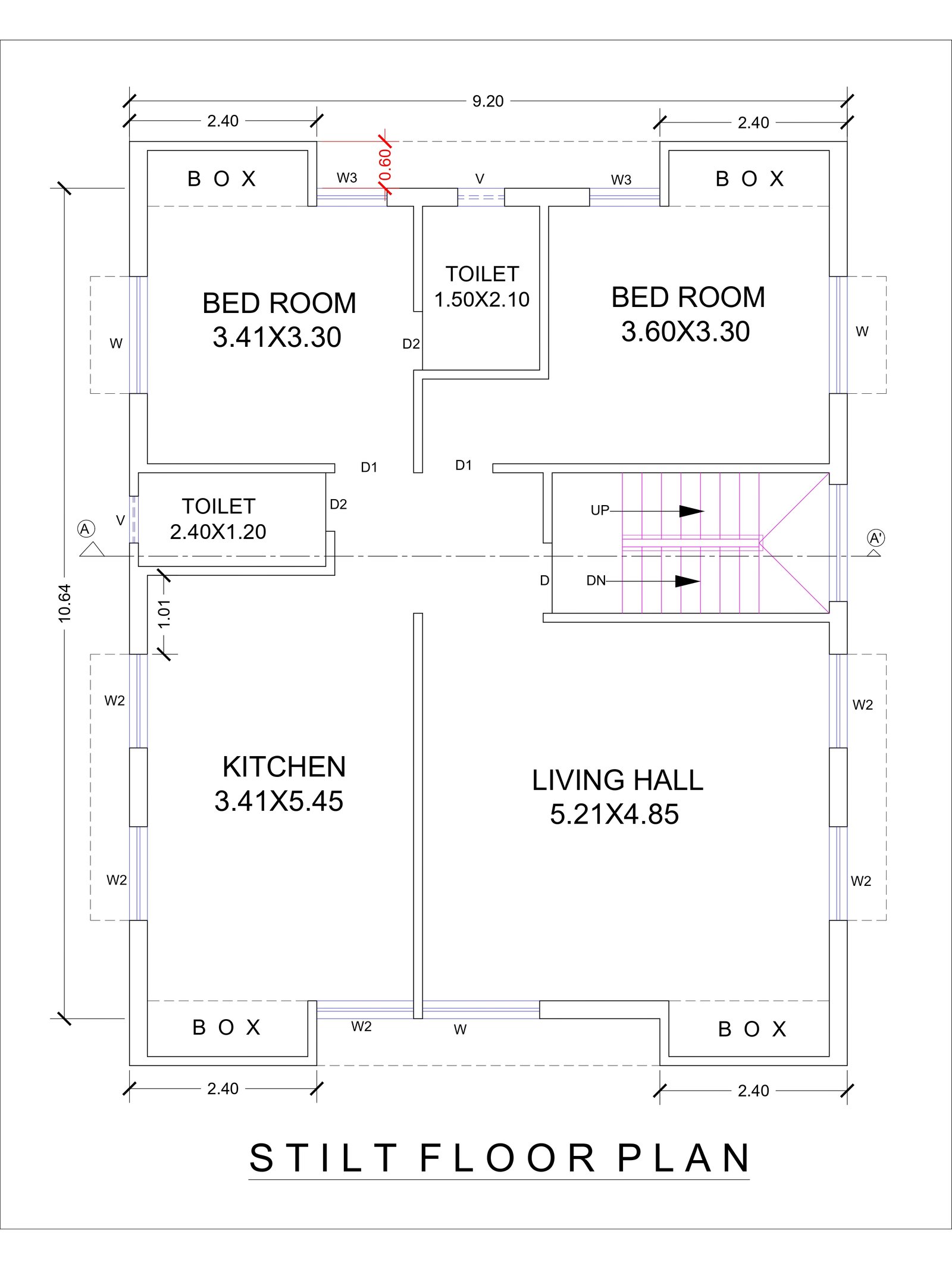 29x34 900 square feet house