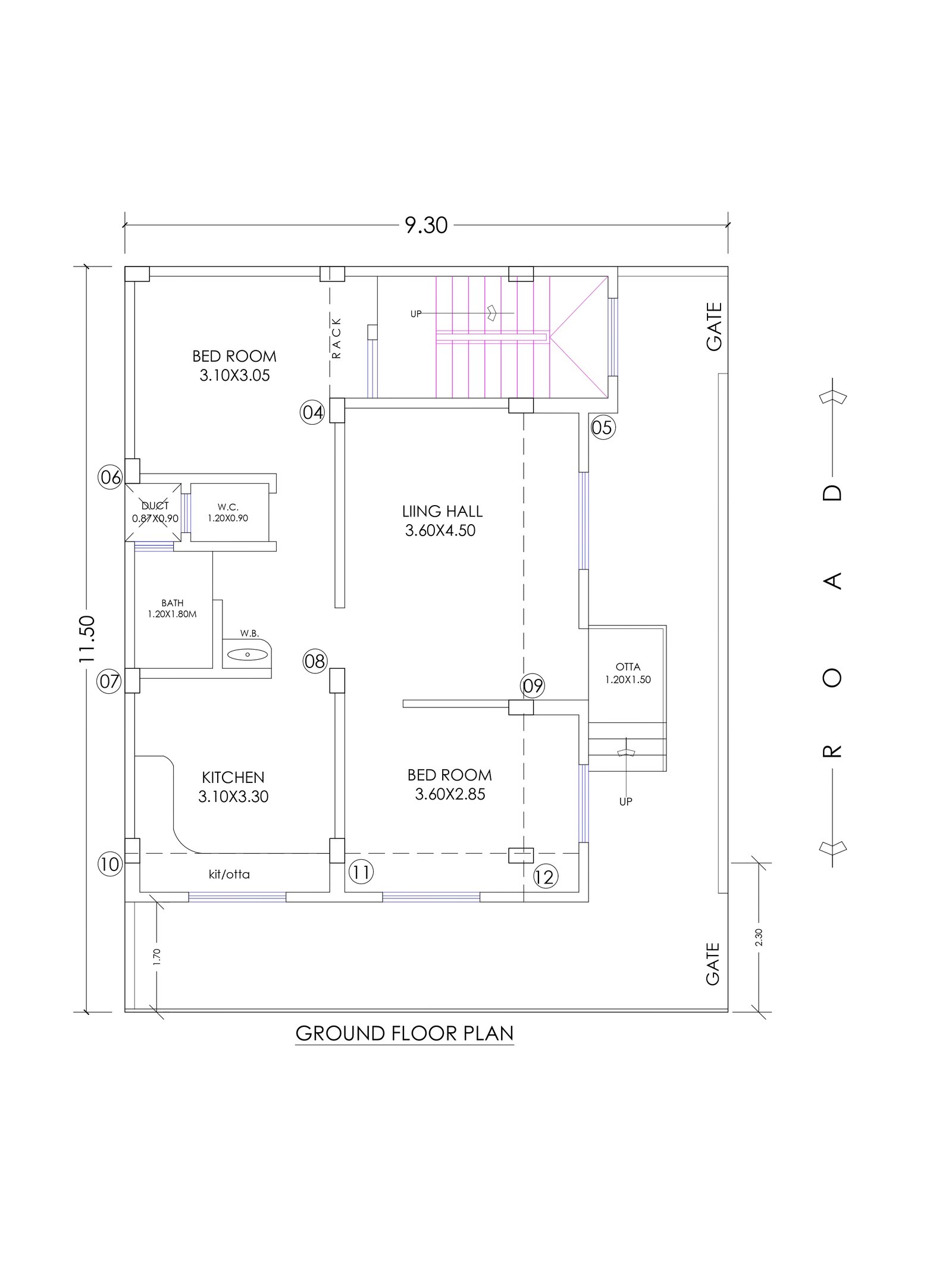 29x36 1000 sq ft house plans