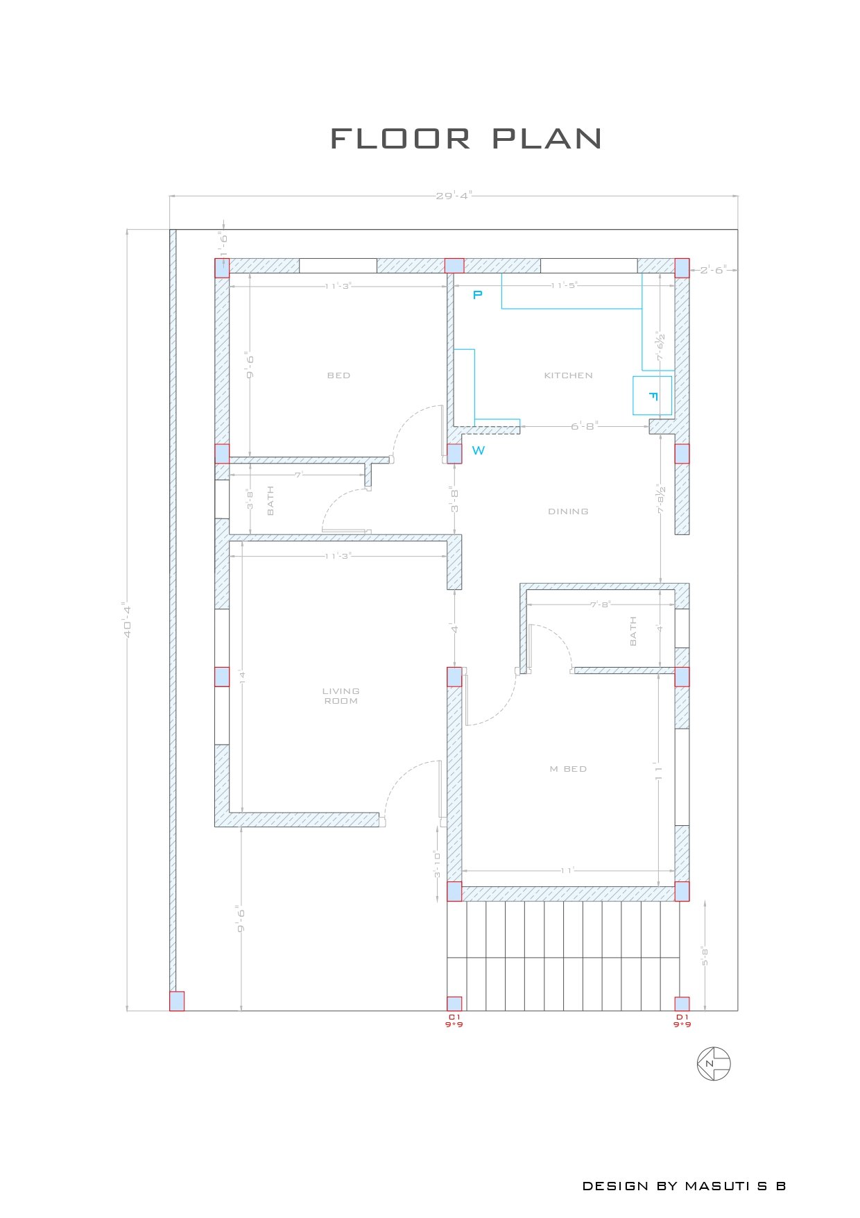 29x40 simple home design