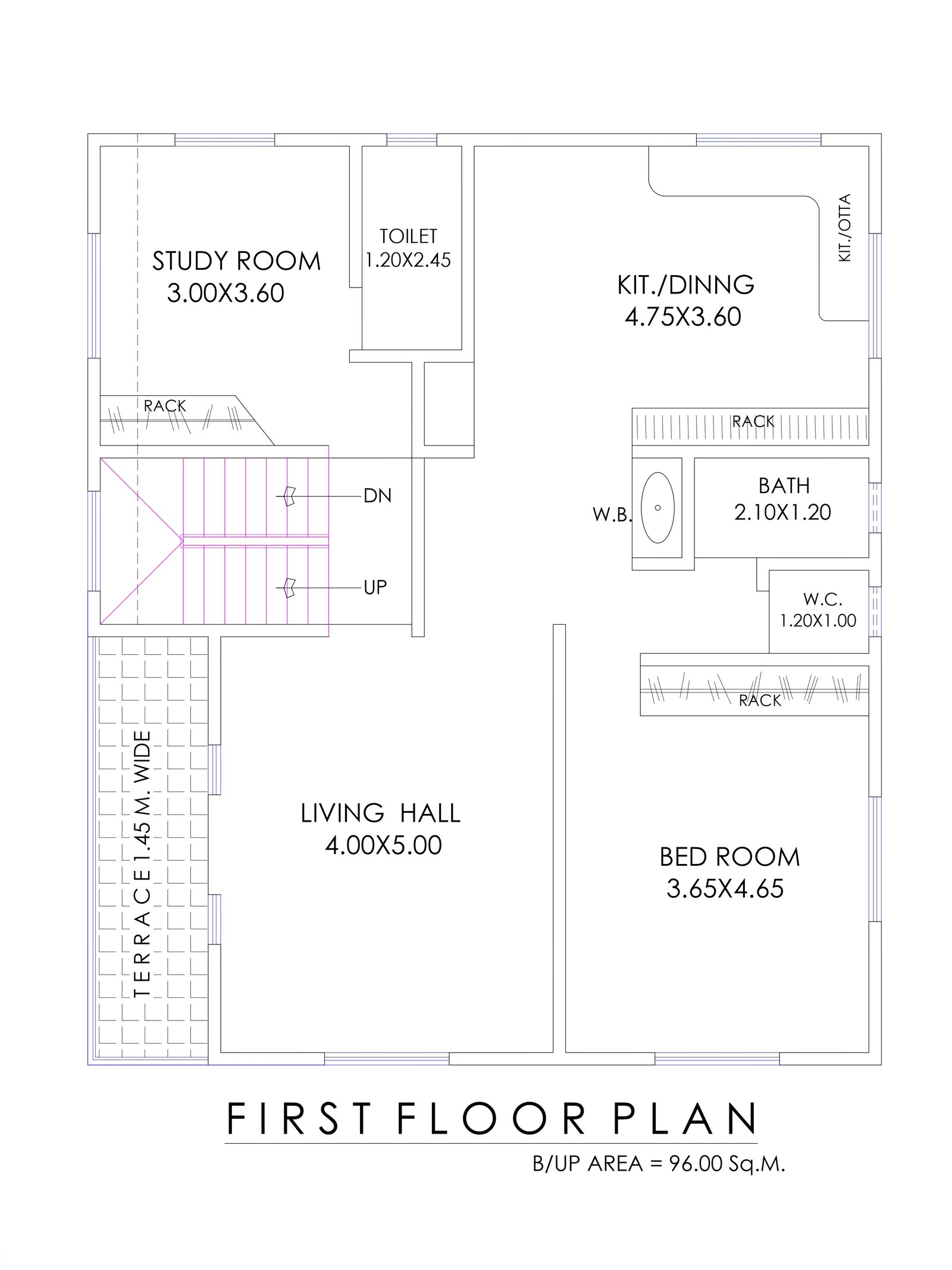 30x35-1-bhk-house-design-first-floor-2452