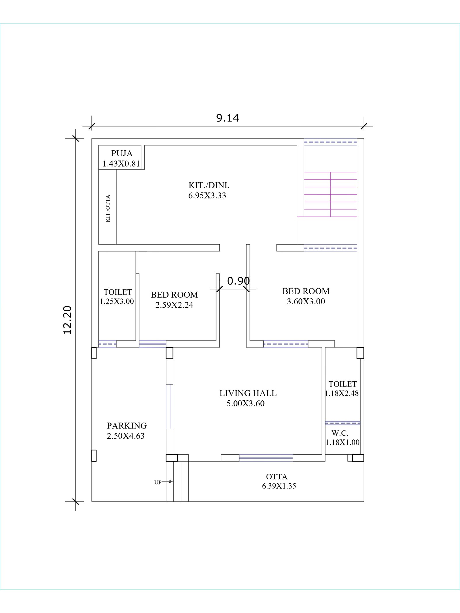 30x38 modern luxury house plans