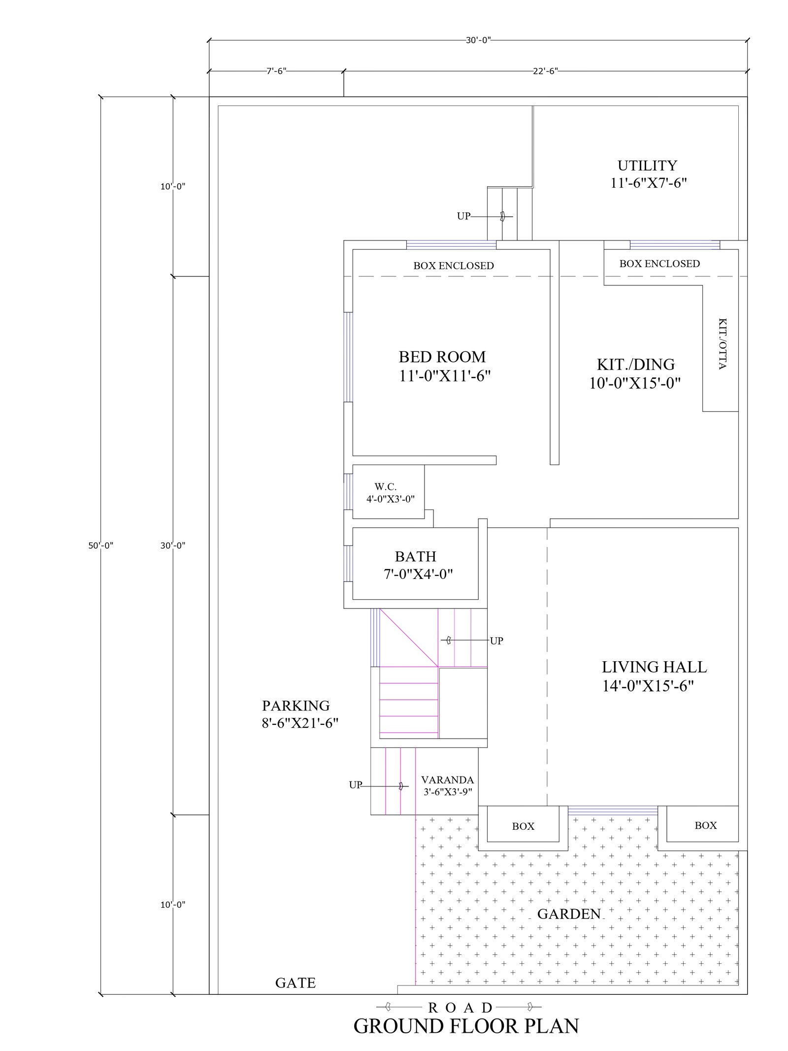 30x40 1200 sq ft house plan