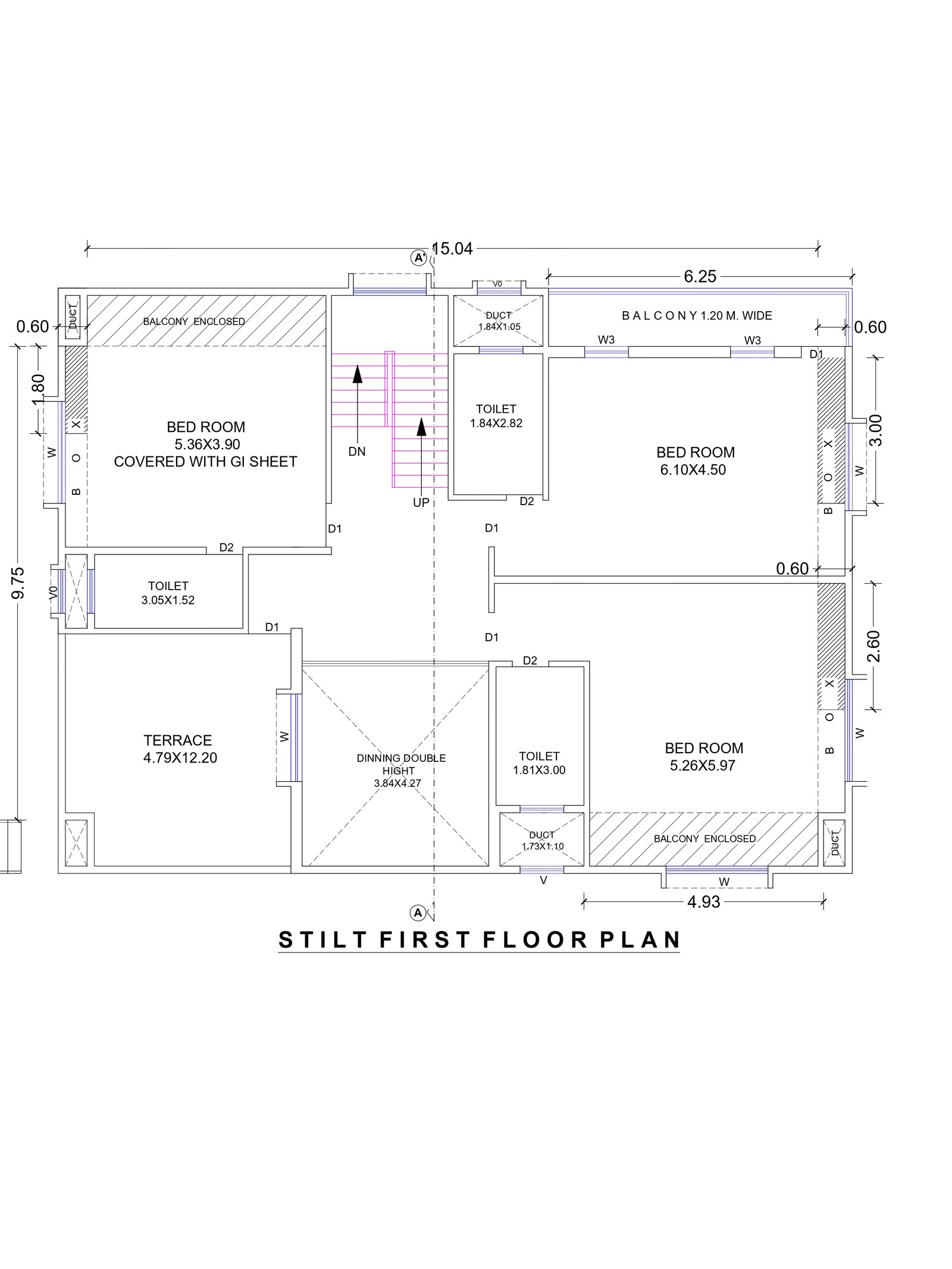30x45-2bhk-house-design-first-floor-2484