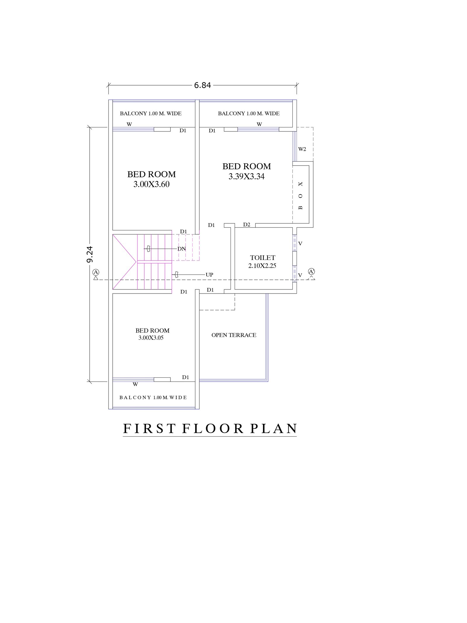30x48-house-plan-drawing-first-floor-2203