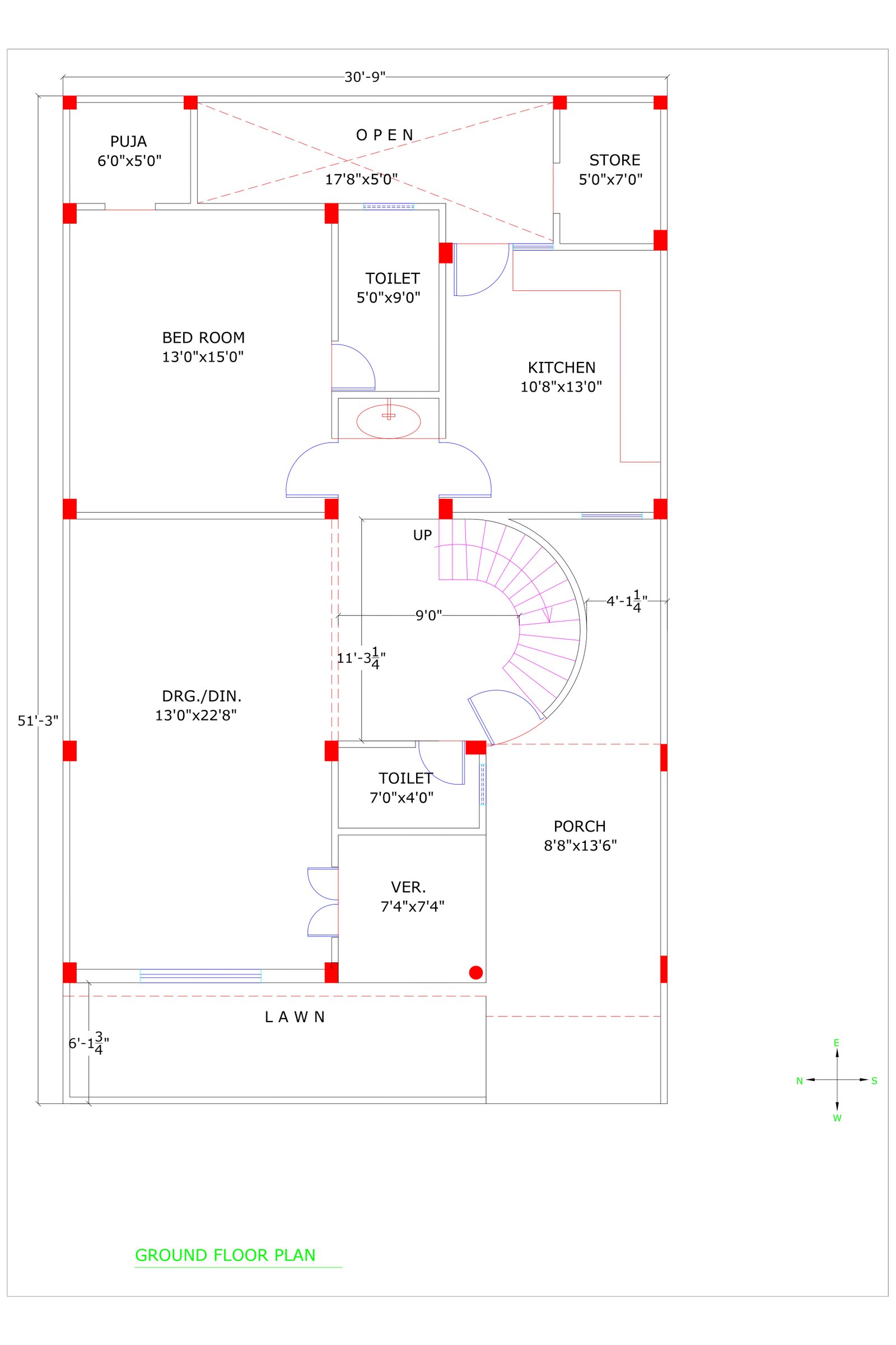 30x51 create floor plans