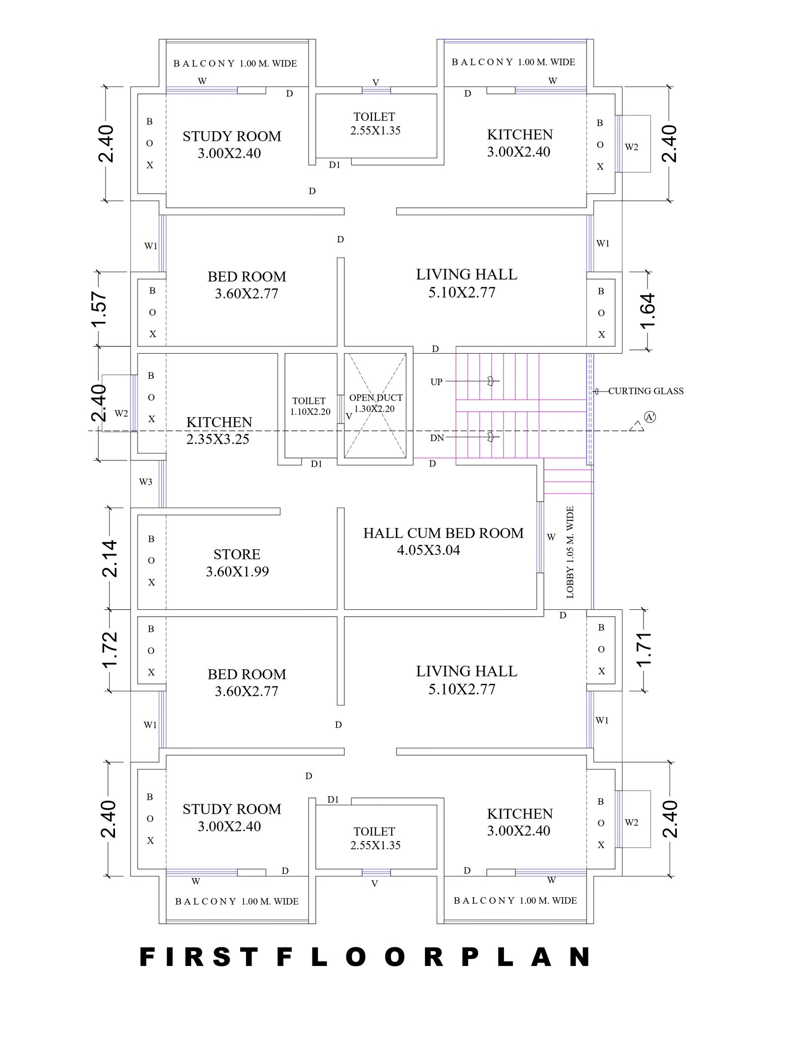 30x51-two-floor-house-design-first-floor-2416