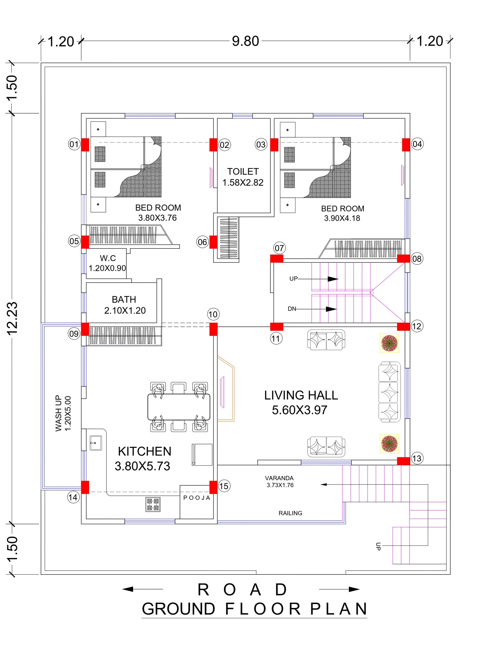 31x39 modern classic villa design