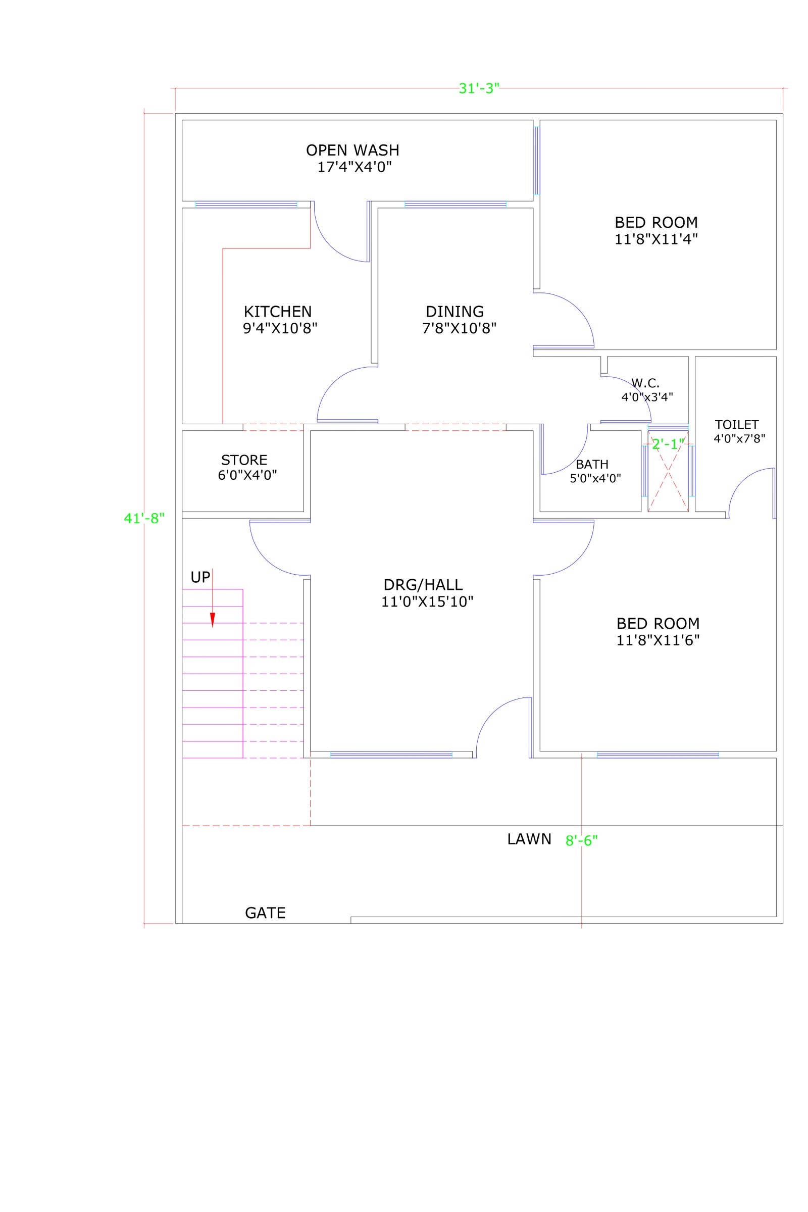 31x41 architect building design